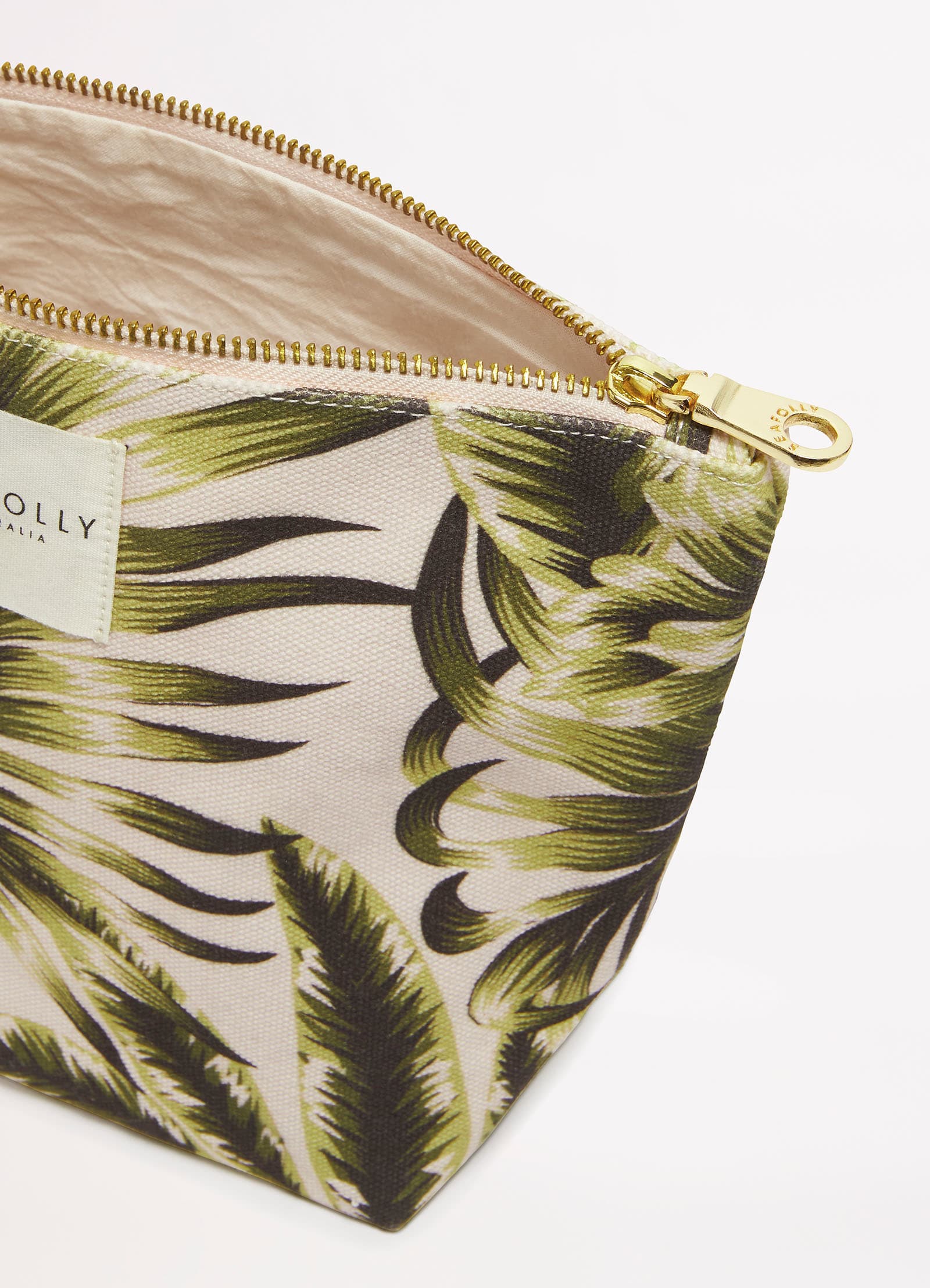 Island In The Sun Canvas Pouch - Avocado - Avocado view 3
