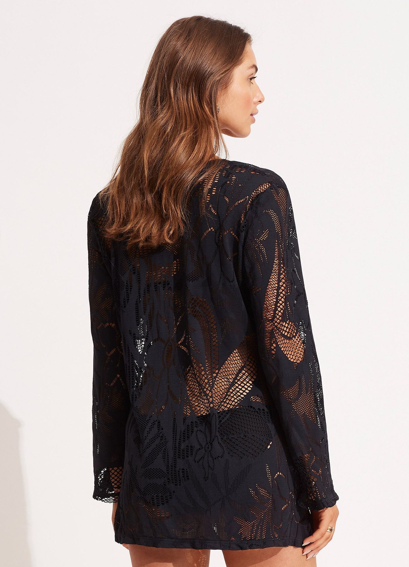 Islands Kaftan - Black - Black view 4