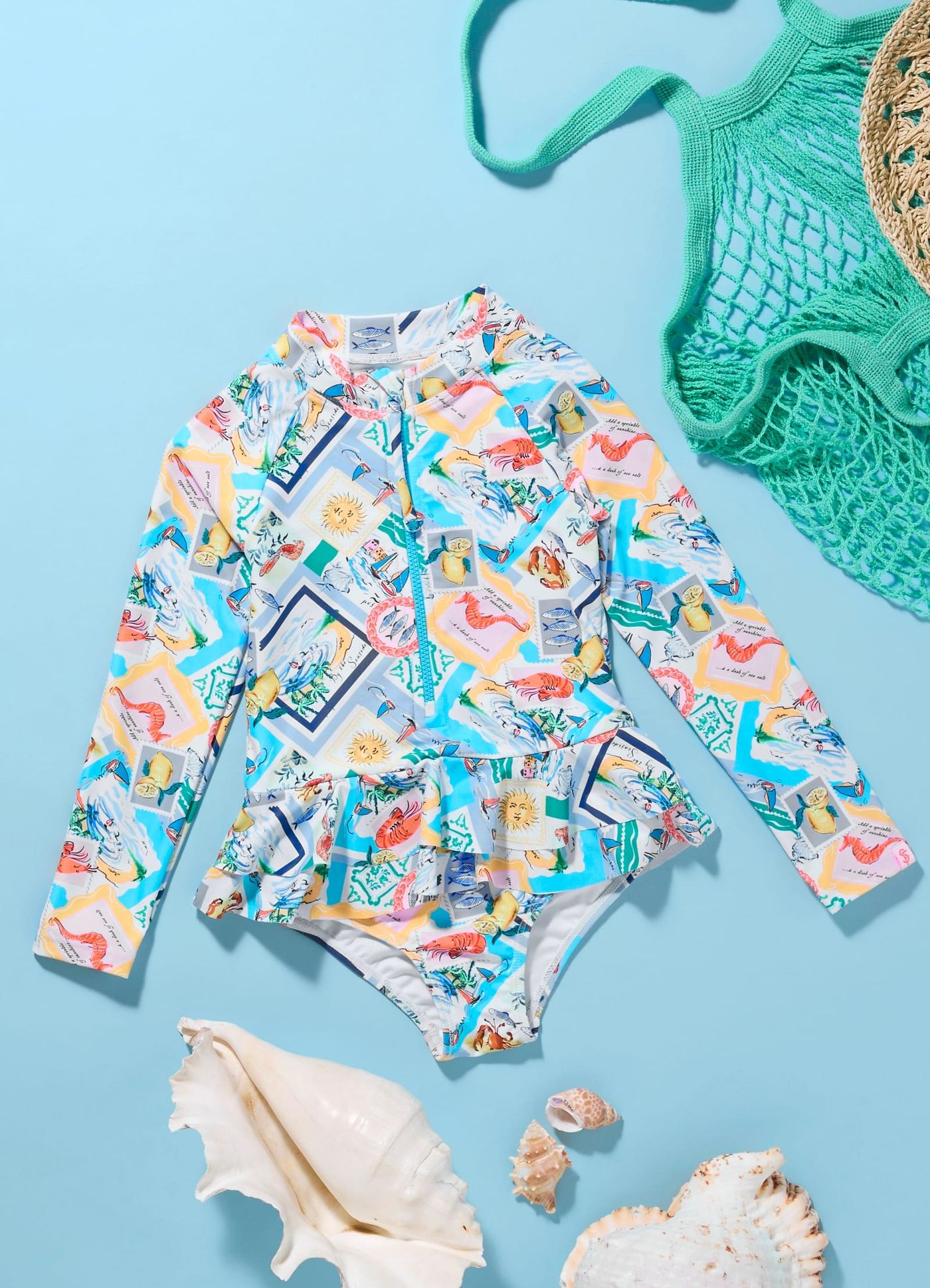 Isle Of Capri Girls Paddlesuit - Capri - Capri