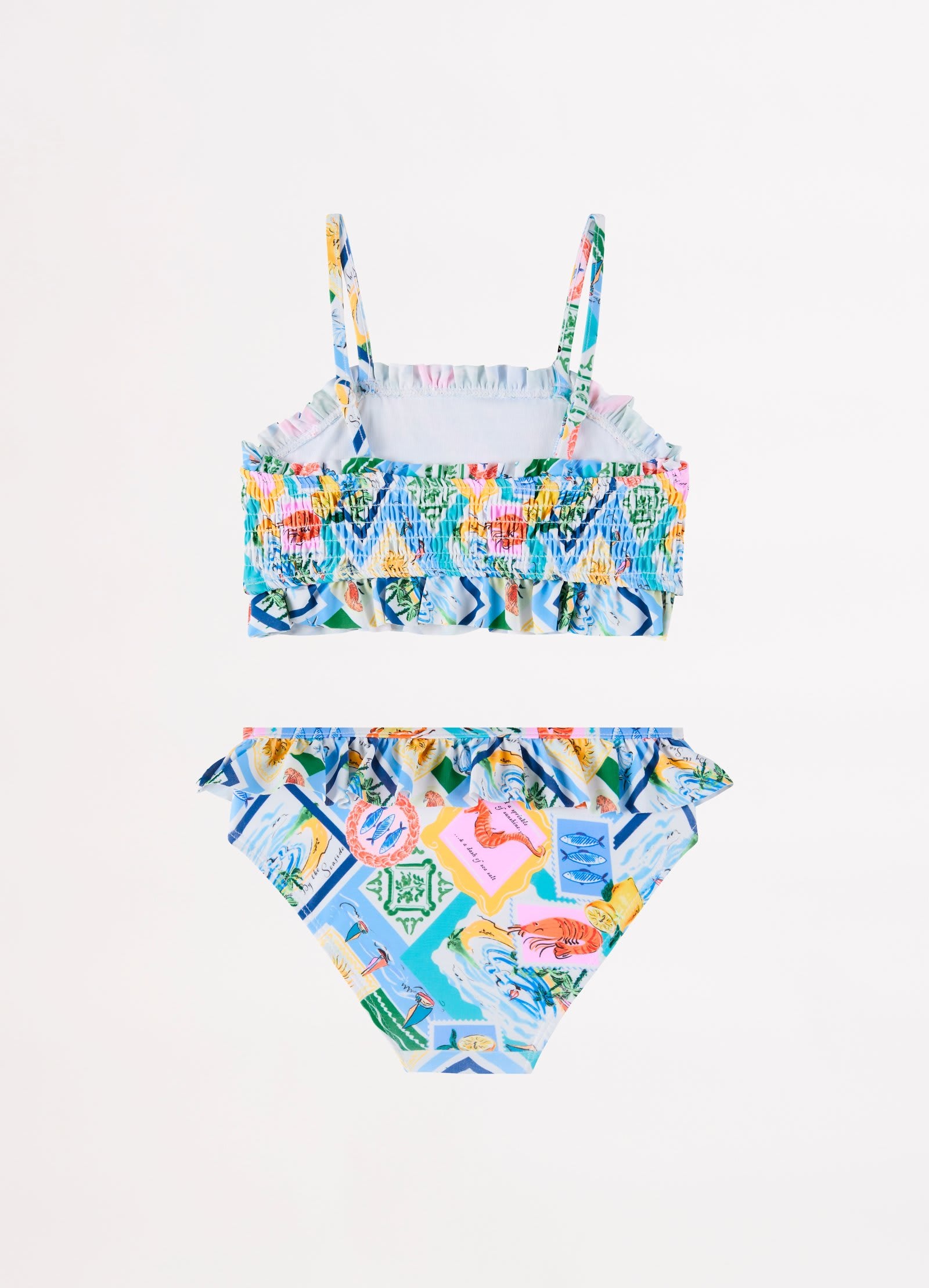 Isle Of Capri Girls Shirred Bikini - Capri - Capri view 3