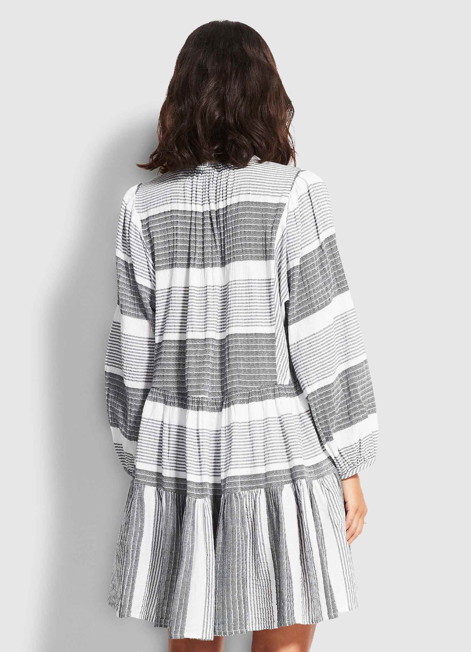 Jacquard Dress  - Black - Black view 3