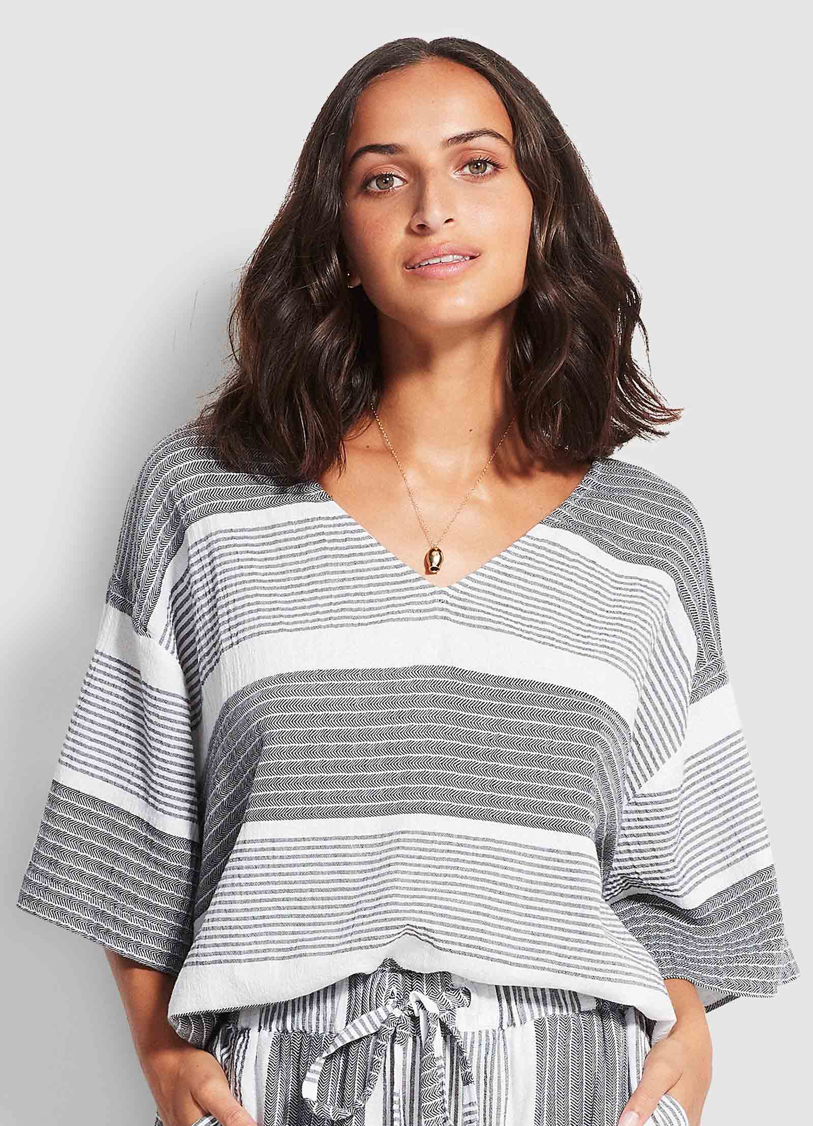 Jacquard Top  - Black - Black view 4