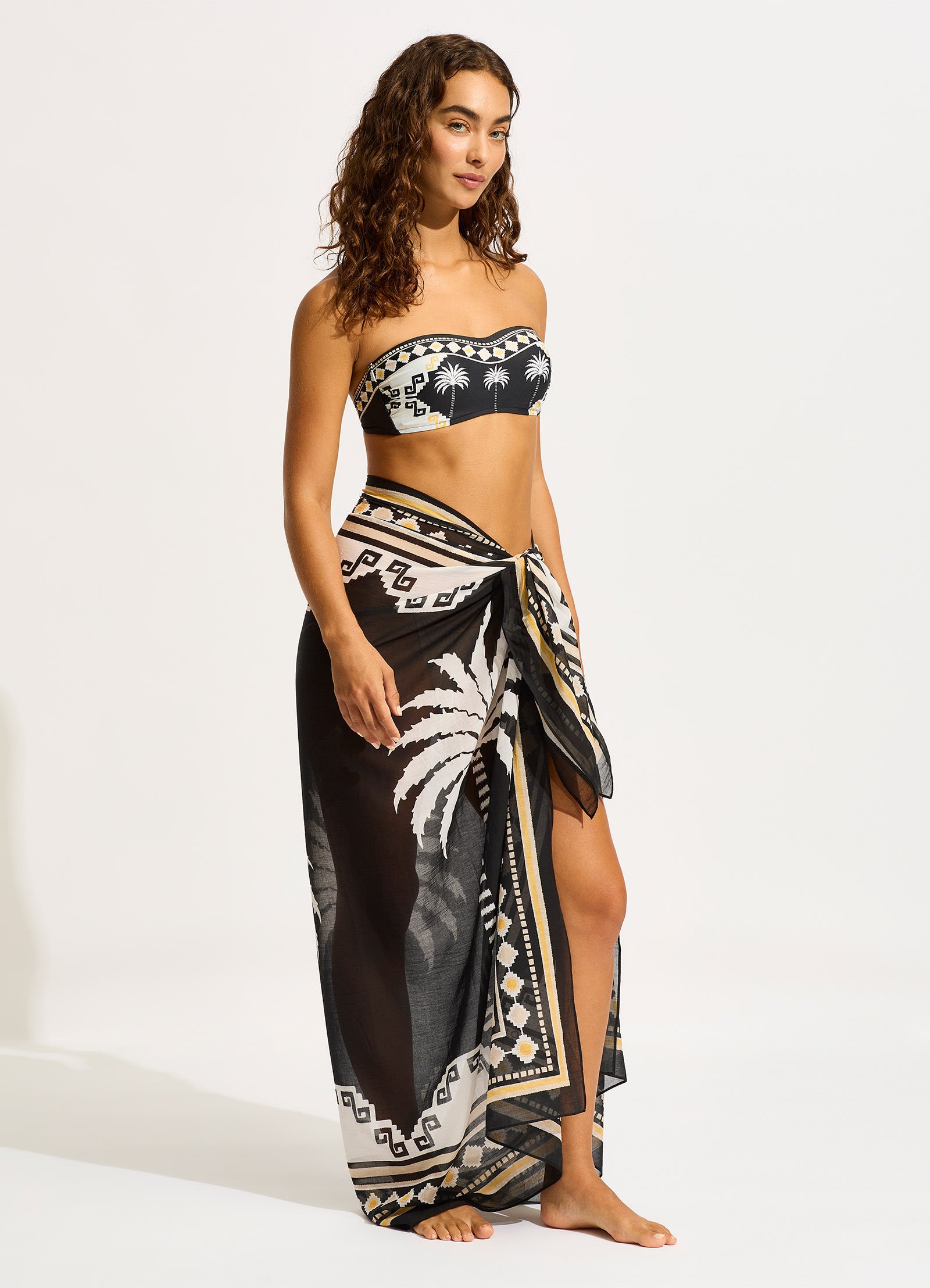 Kasbah Sarong - Black - Black view 2