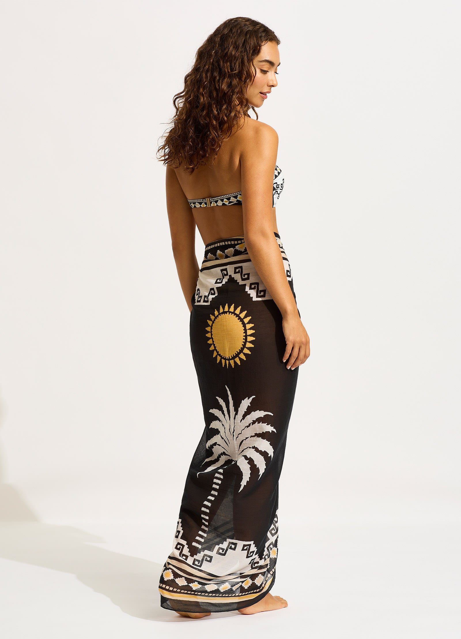 Kasbah Sarong - Black - Black view 3