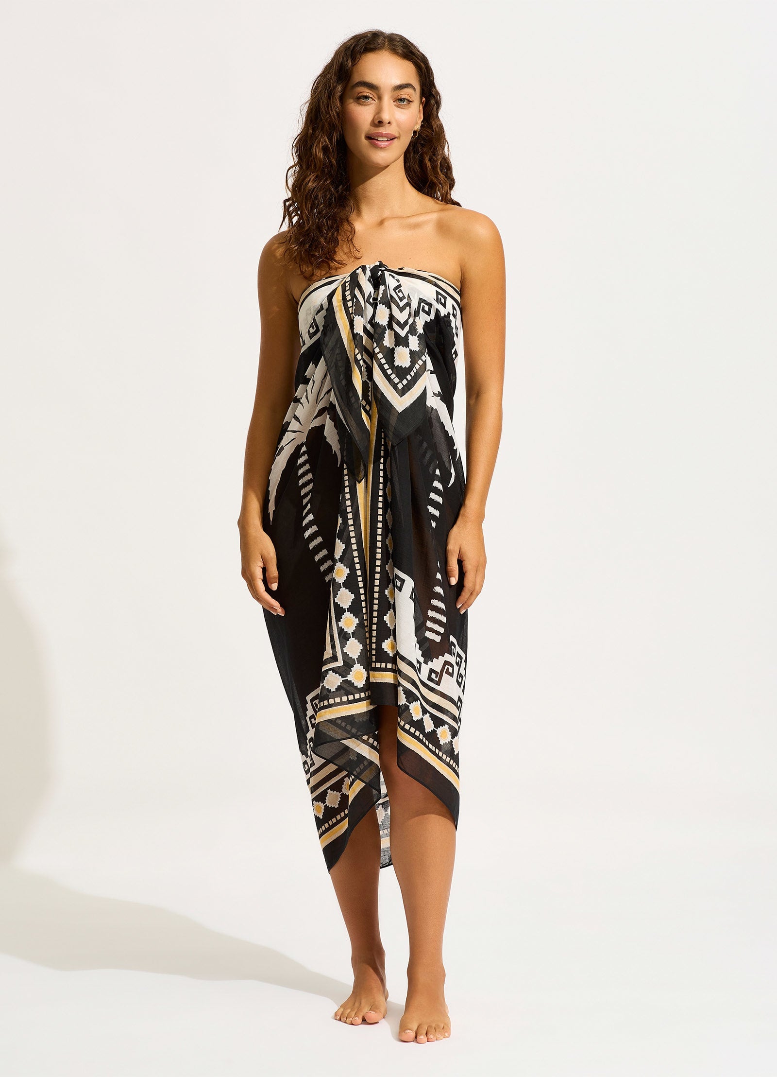 Kasbah Sarong - Black - Black view 5