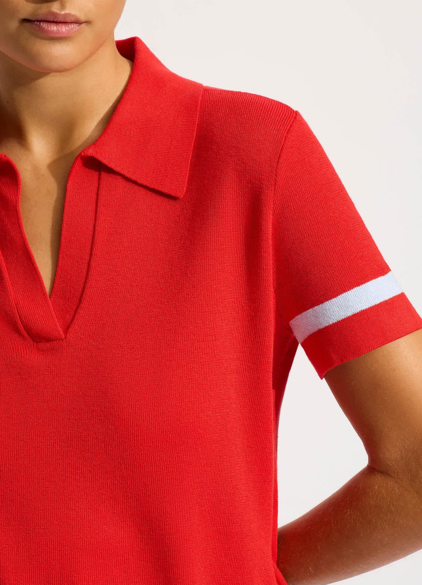 Knit Polo Shirt - Flame - Flame view 5