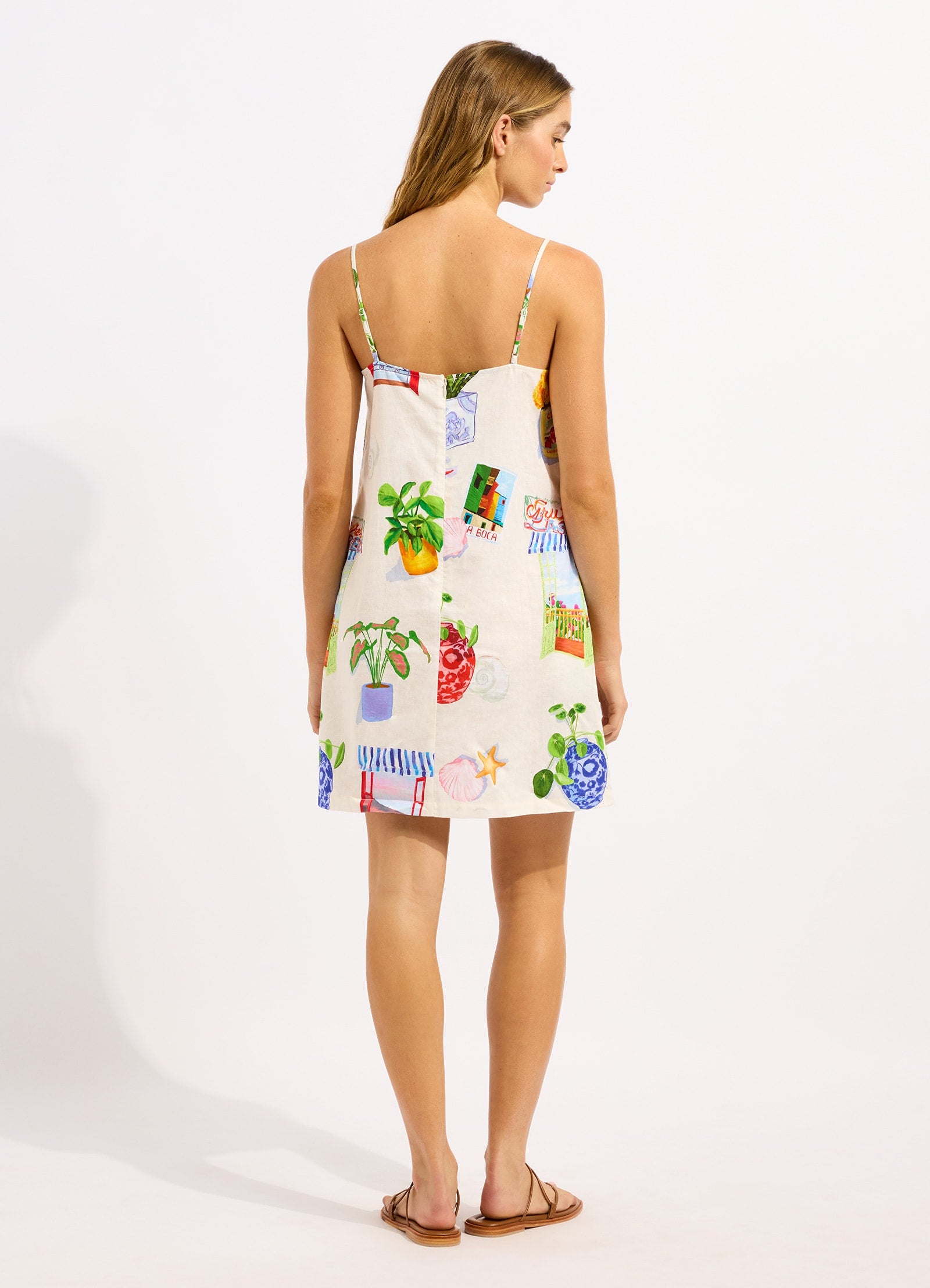 La Boca Bandeau Mini Dress - Ecru view 3