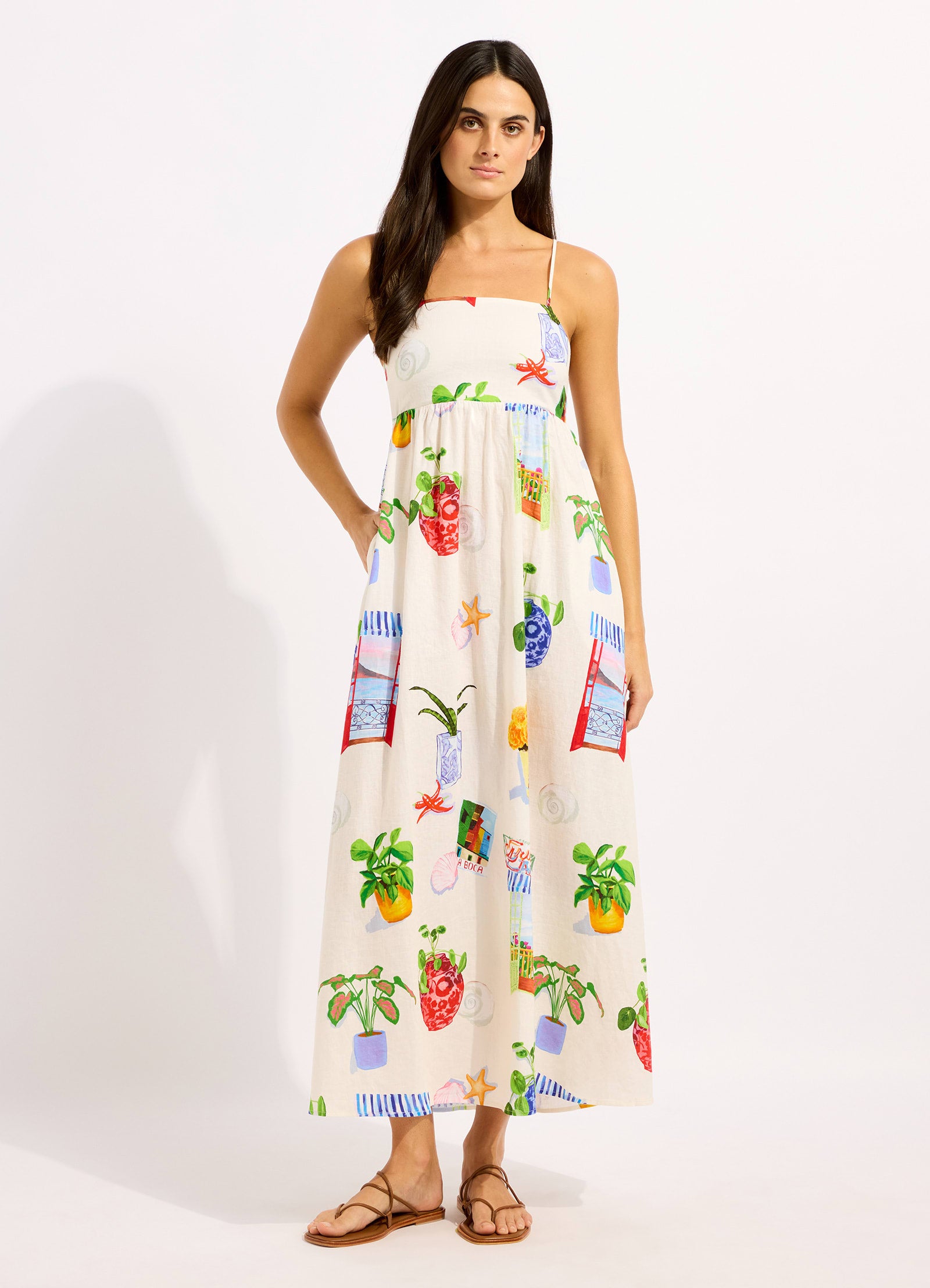 La Boca Maxi Dress - Ecru