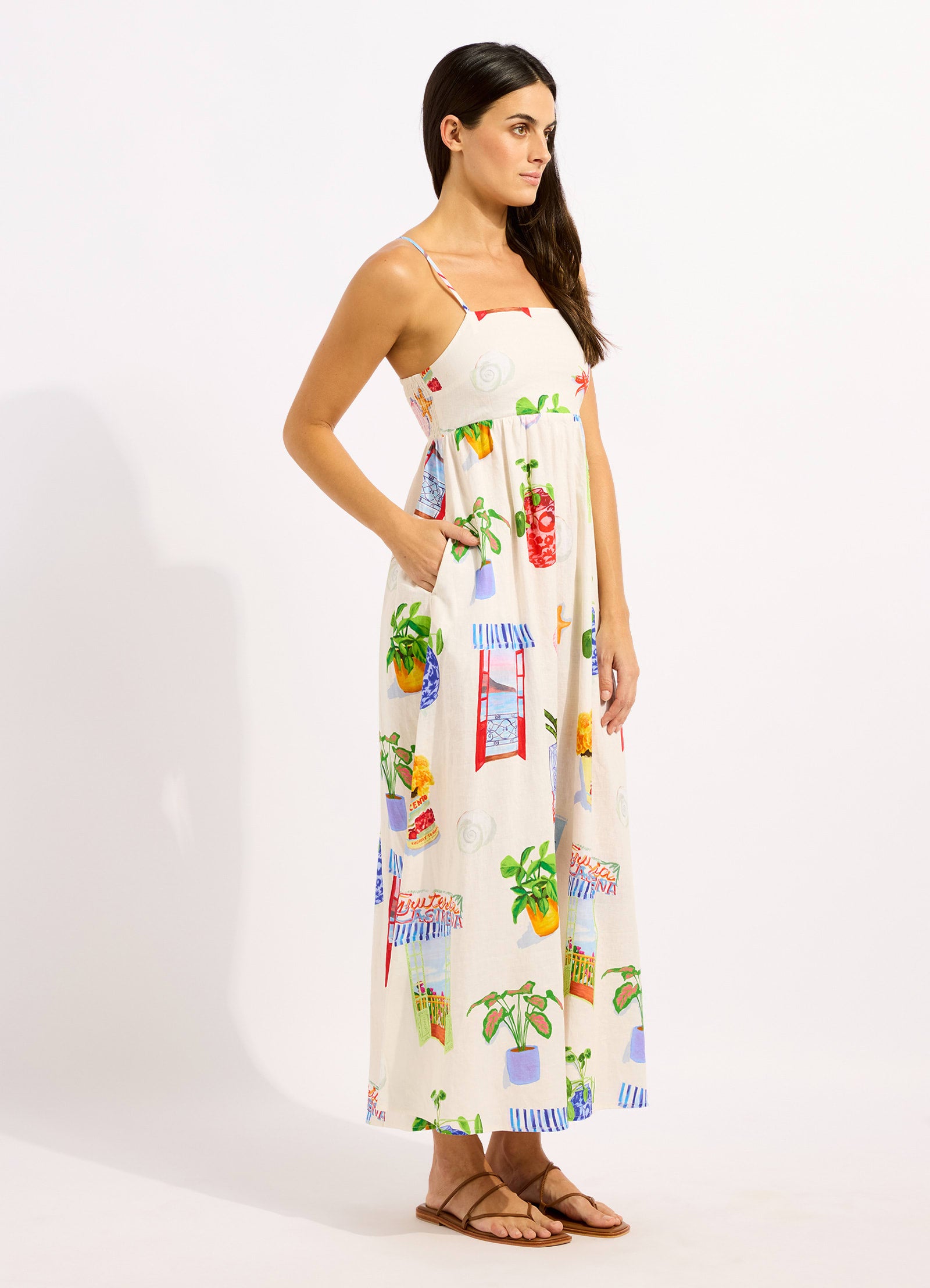 La Boca Maxi Dress - Ecru view 2