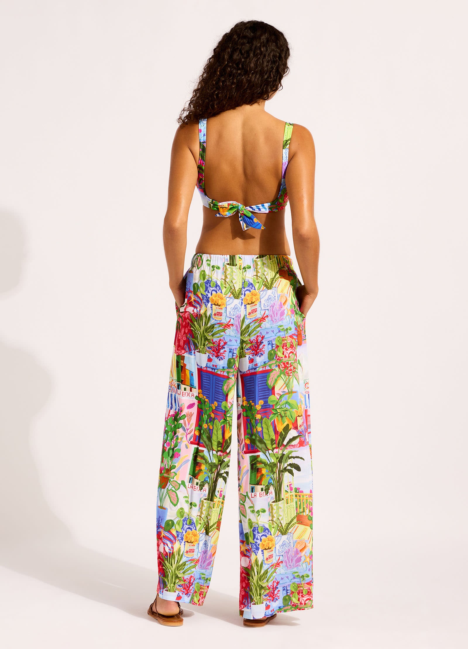 La Boca Wide Leg Pant - Sapphire view 4