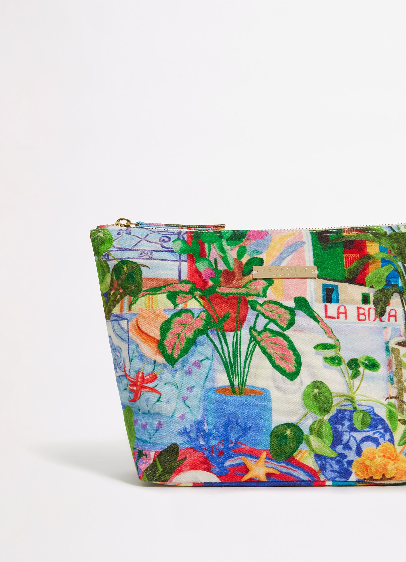 La Boca Zip Top Pouch Bag - Sapphire view 3