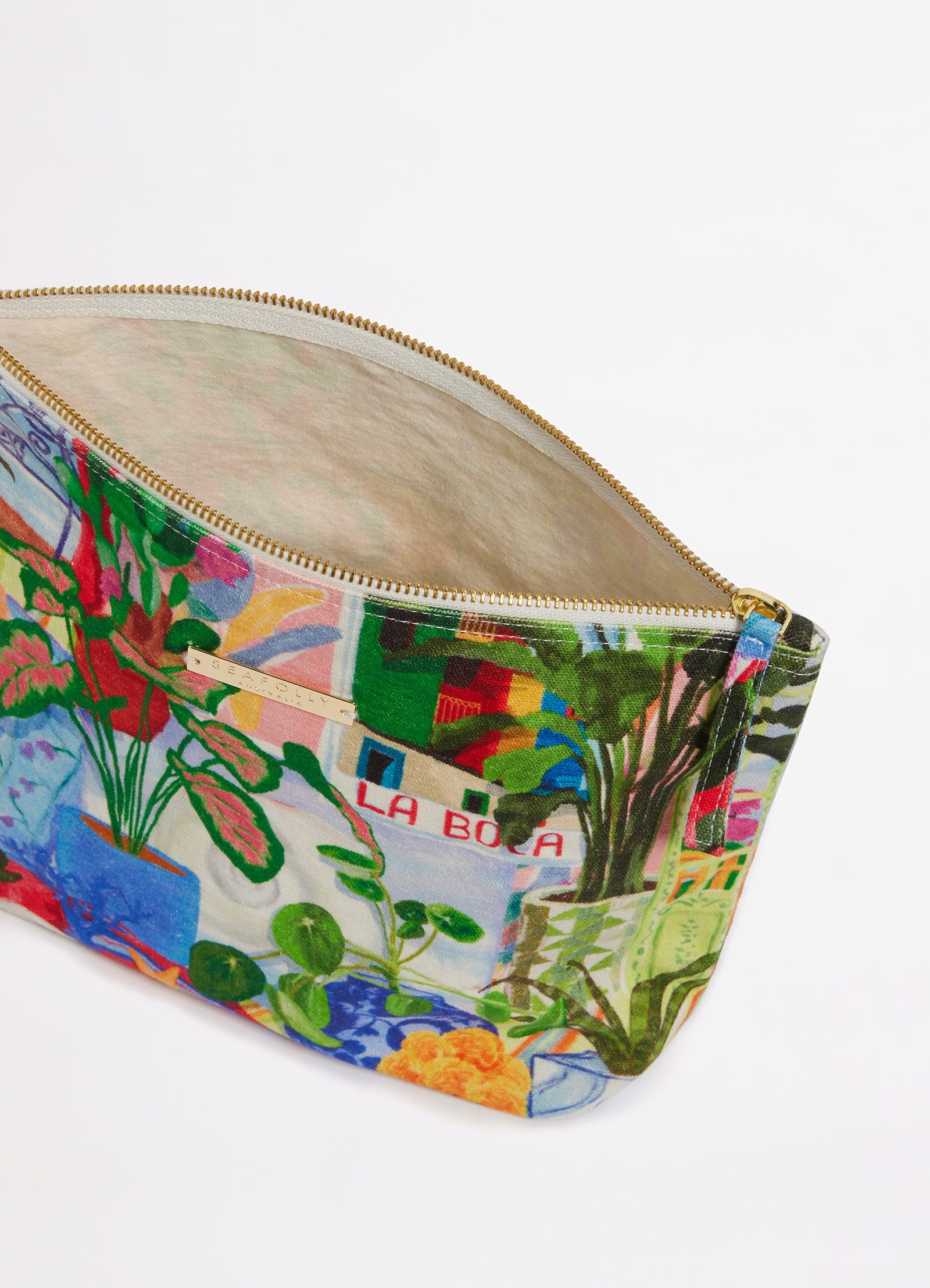 La Boca Zip Top Pouch Bag - Sapphire view 4