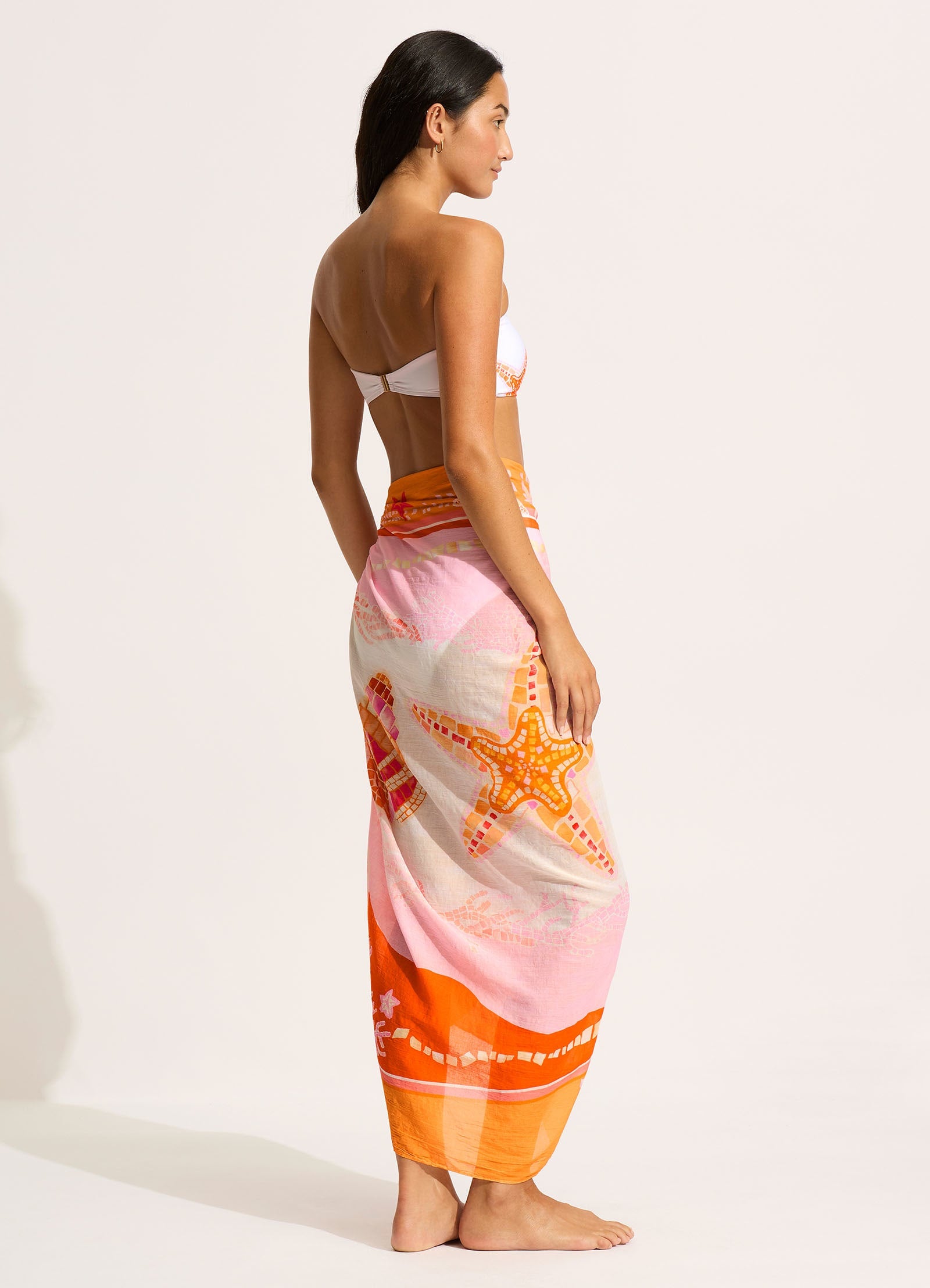 La Mer Sarong - White - White view 3