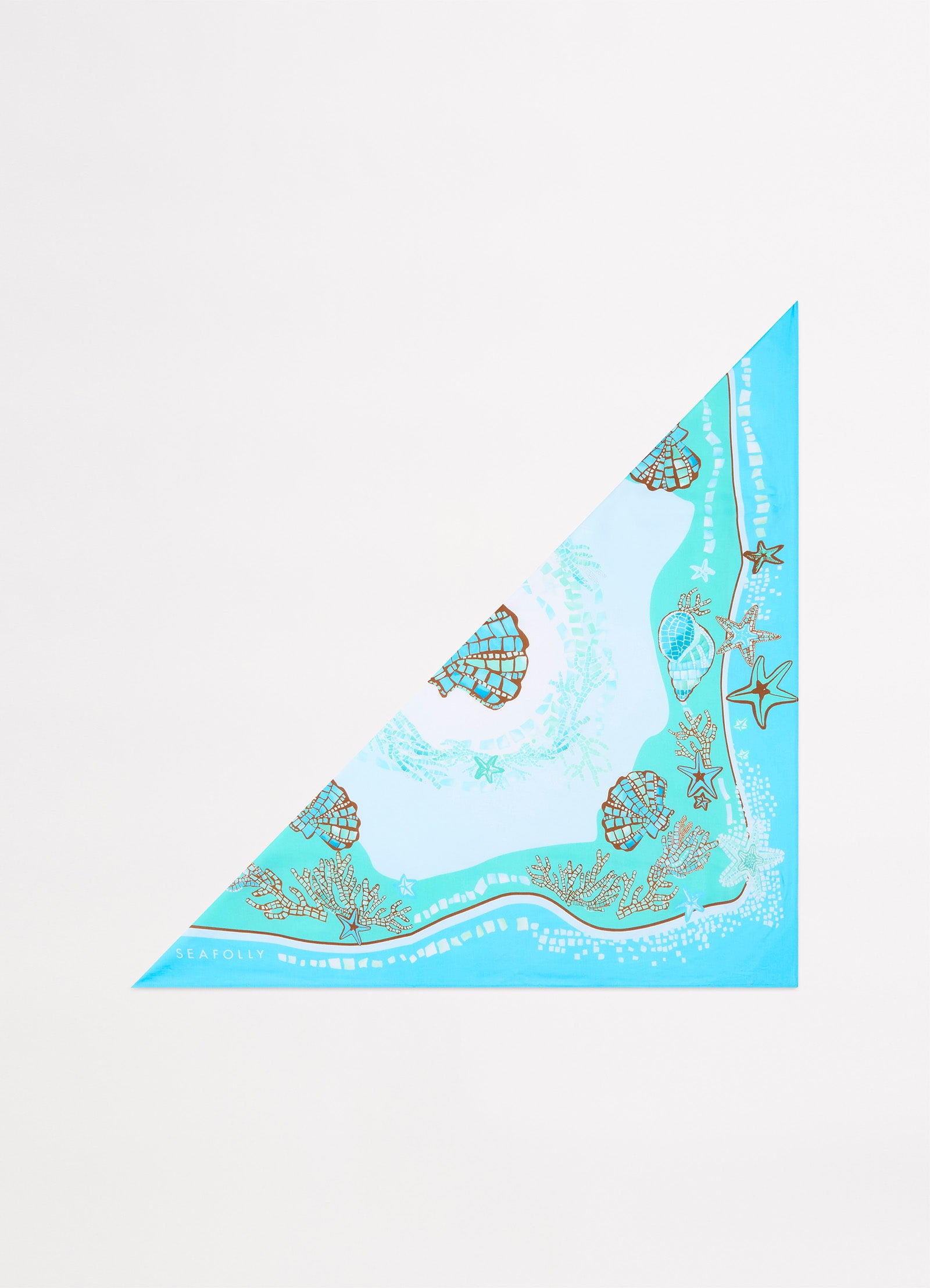 La Mer Scarf - Aquatic Blue - Aquatic Blue view 3