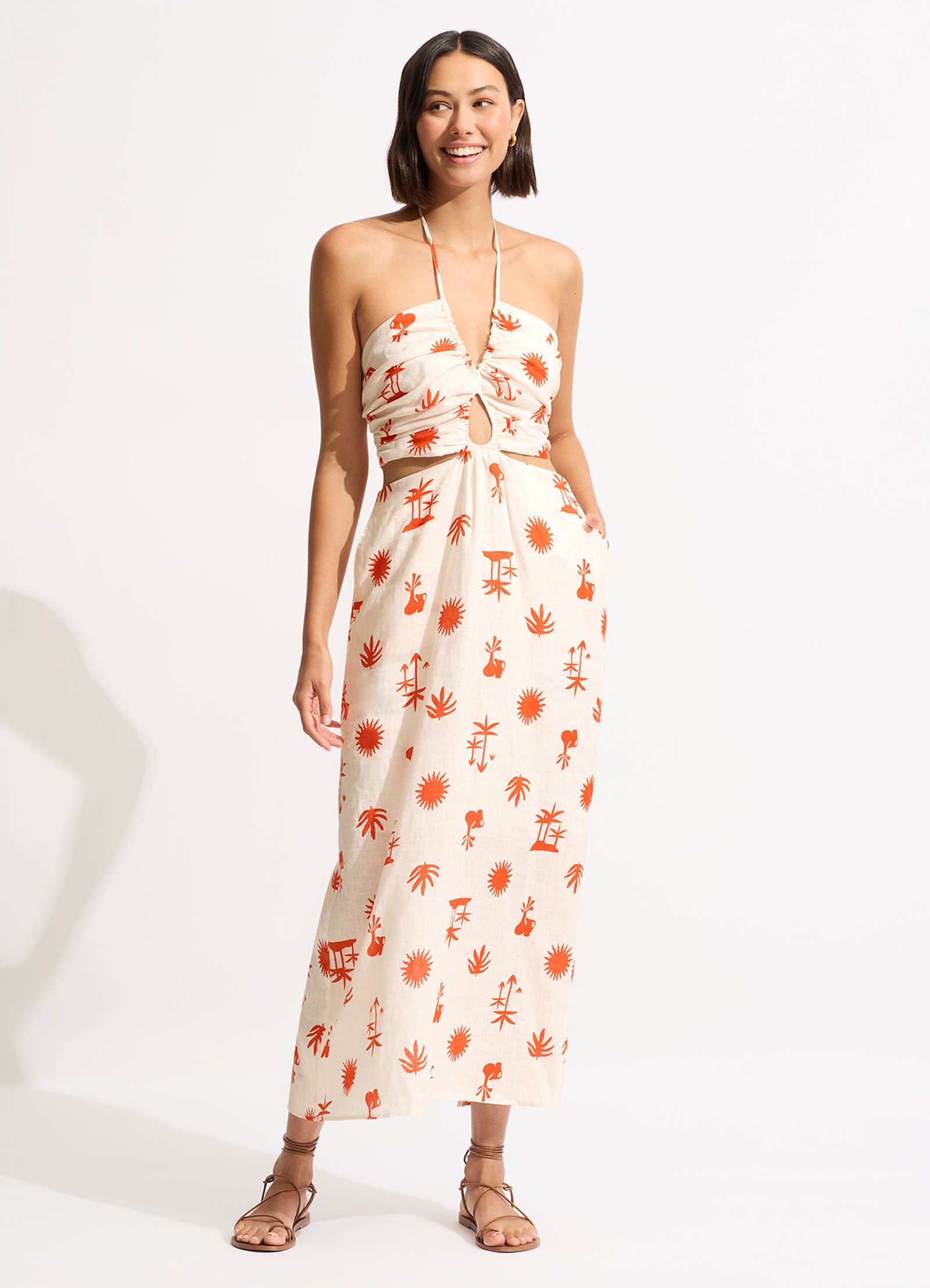 La Palma Maxi Dress - Tamarillo - Tamarillo