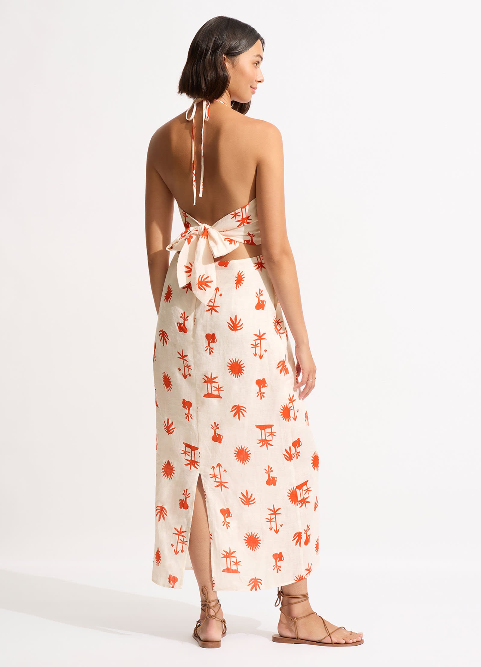 La Palma Maxi Dress - Tamarillo - Tamarillo view 3