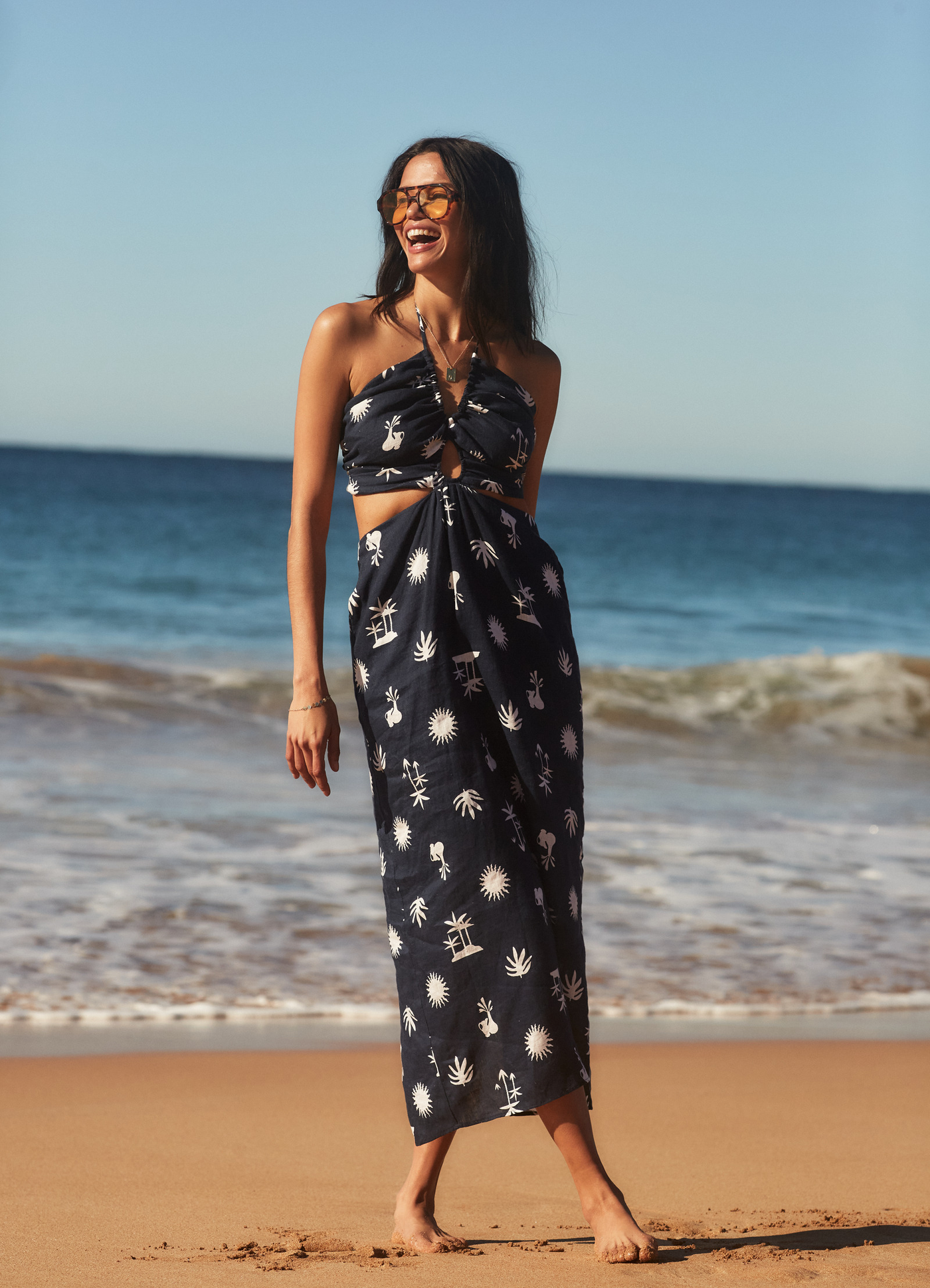 La Palma Maxi Dress - True Navy - True Navy