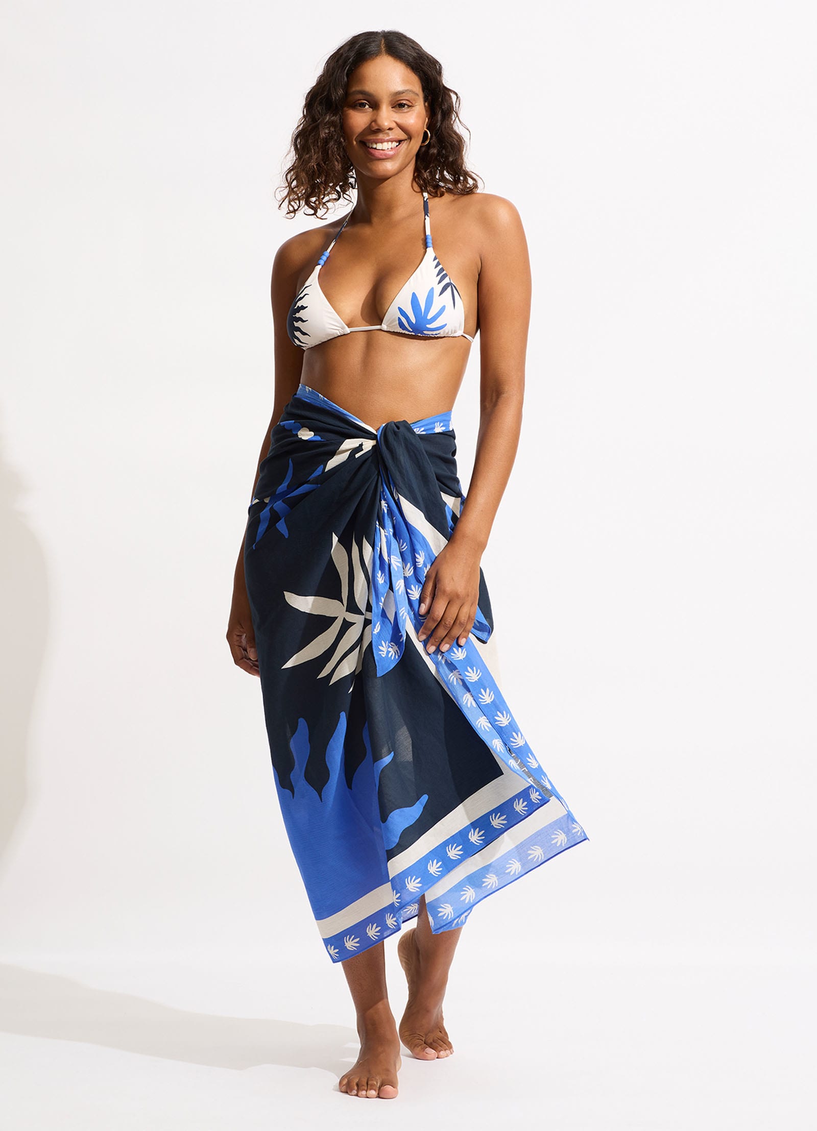 La Palma Sarong - True Navy - True Navy