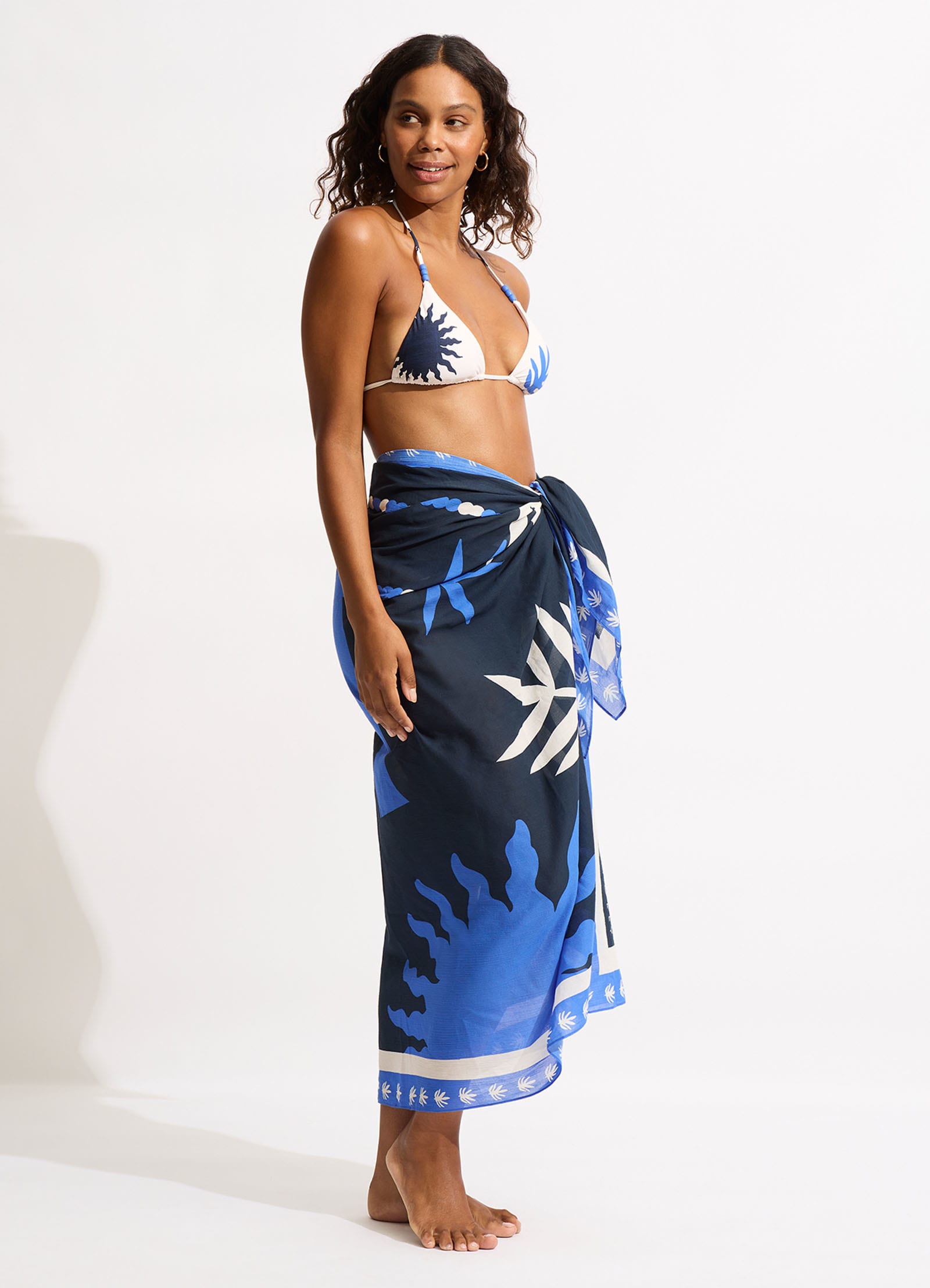 La Palma Sarong - True Navy - True Navy view 2