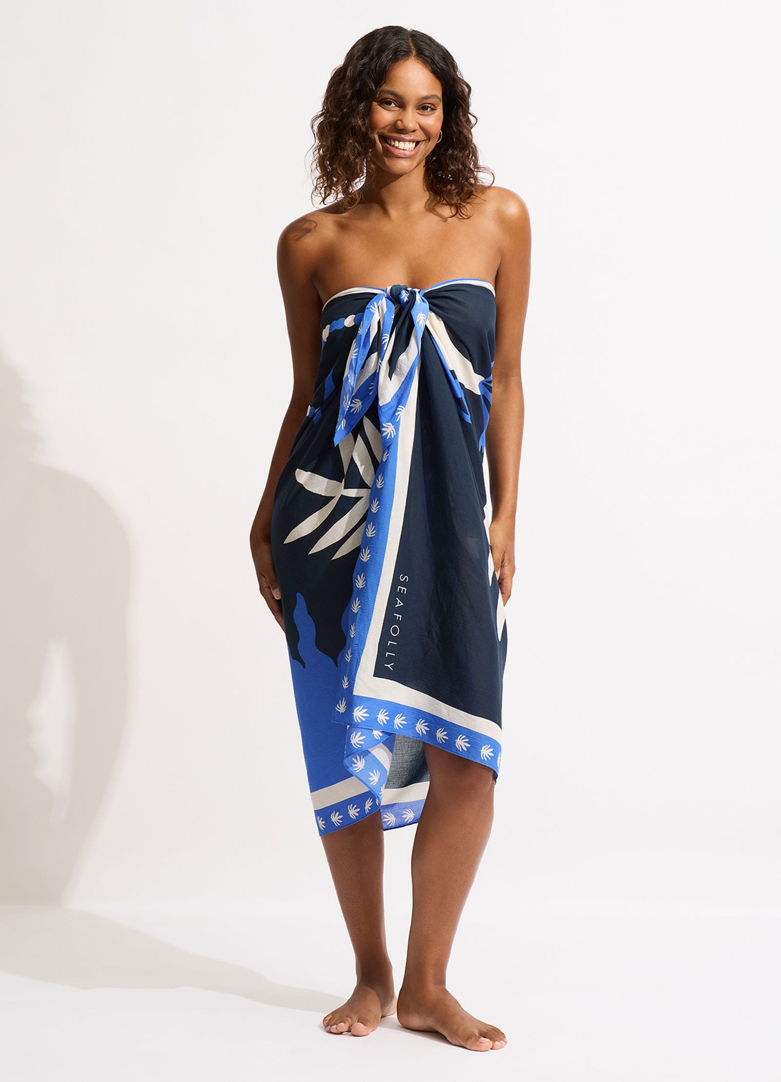 La Palma Sarong - True Navy - True Navy view 6