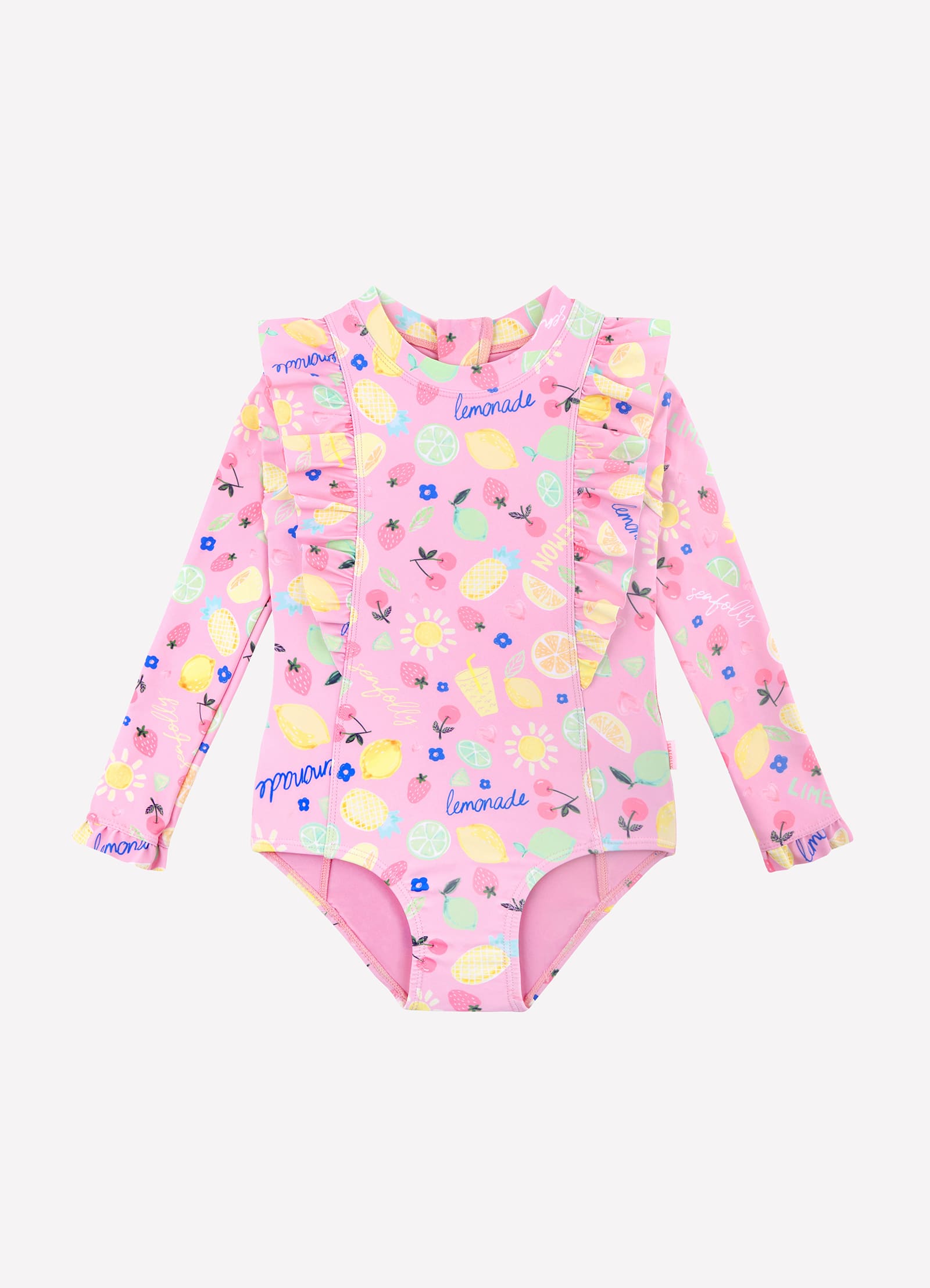 Lemon Lime Frill Paddlesuit - Lemon Lime - Lemon Lime view 2