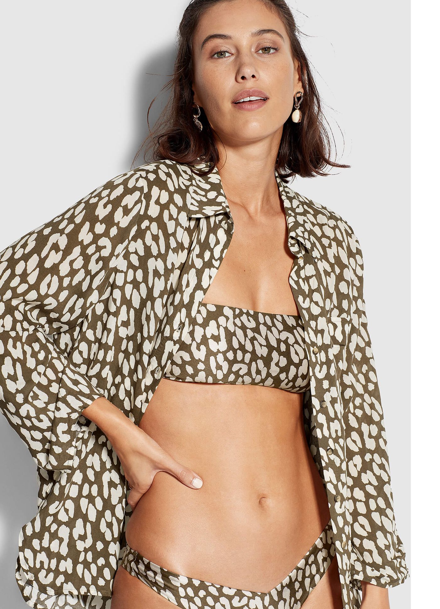 Leopard Shirt - Khaki - Khaki view 5