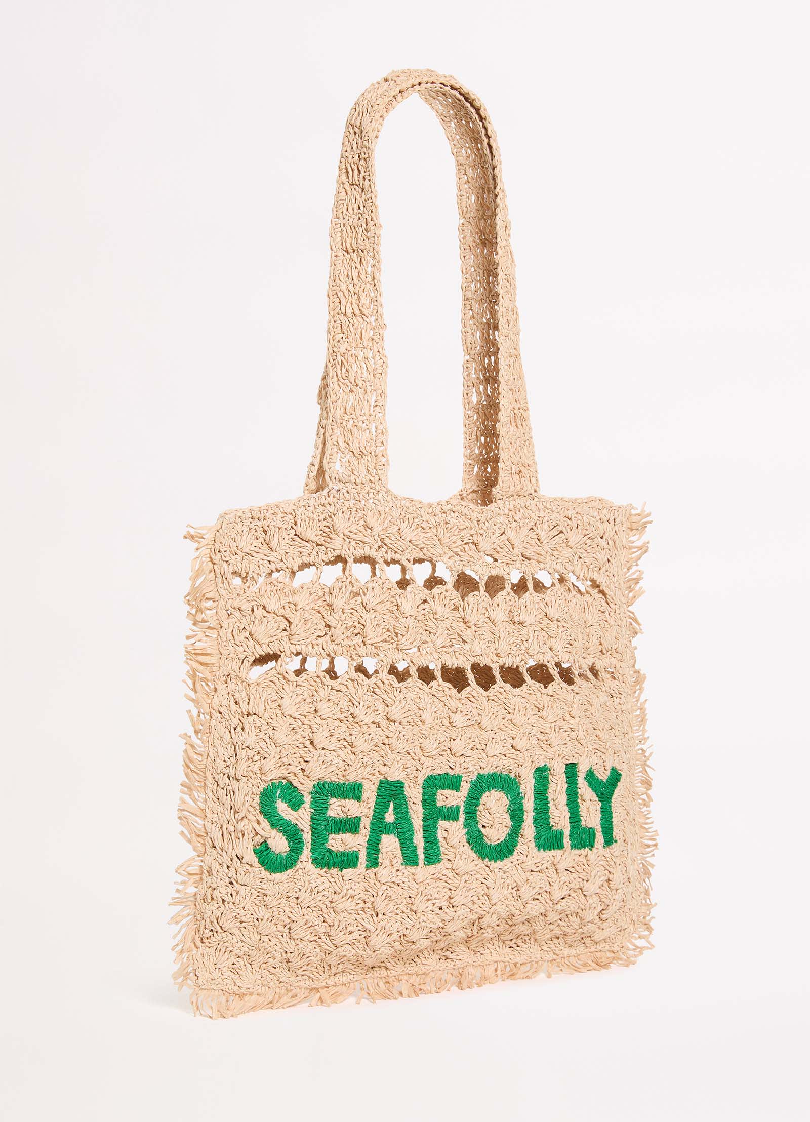 Logo Woven Tote - Natural - Natural view 2