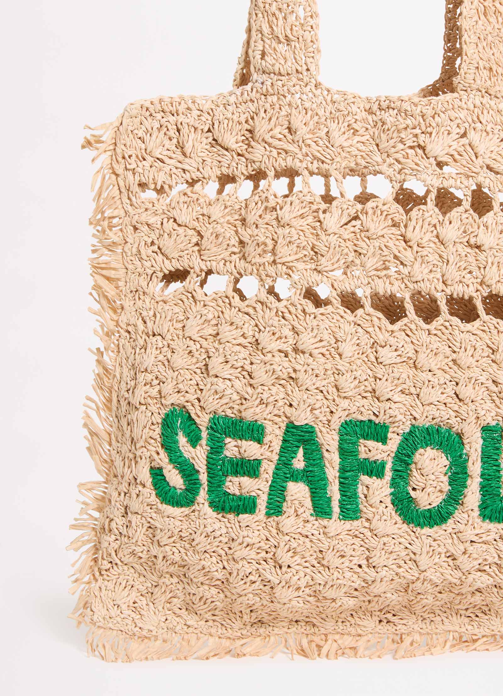 Logo Woven Tote - Natural - Natural view 3