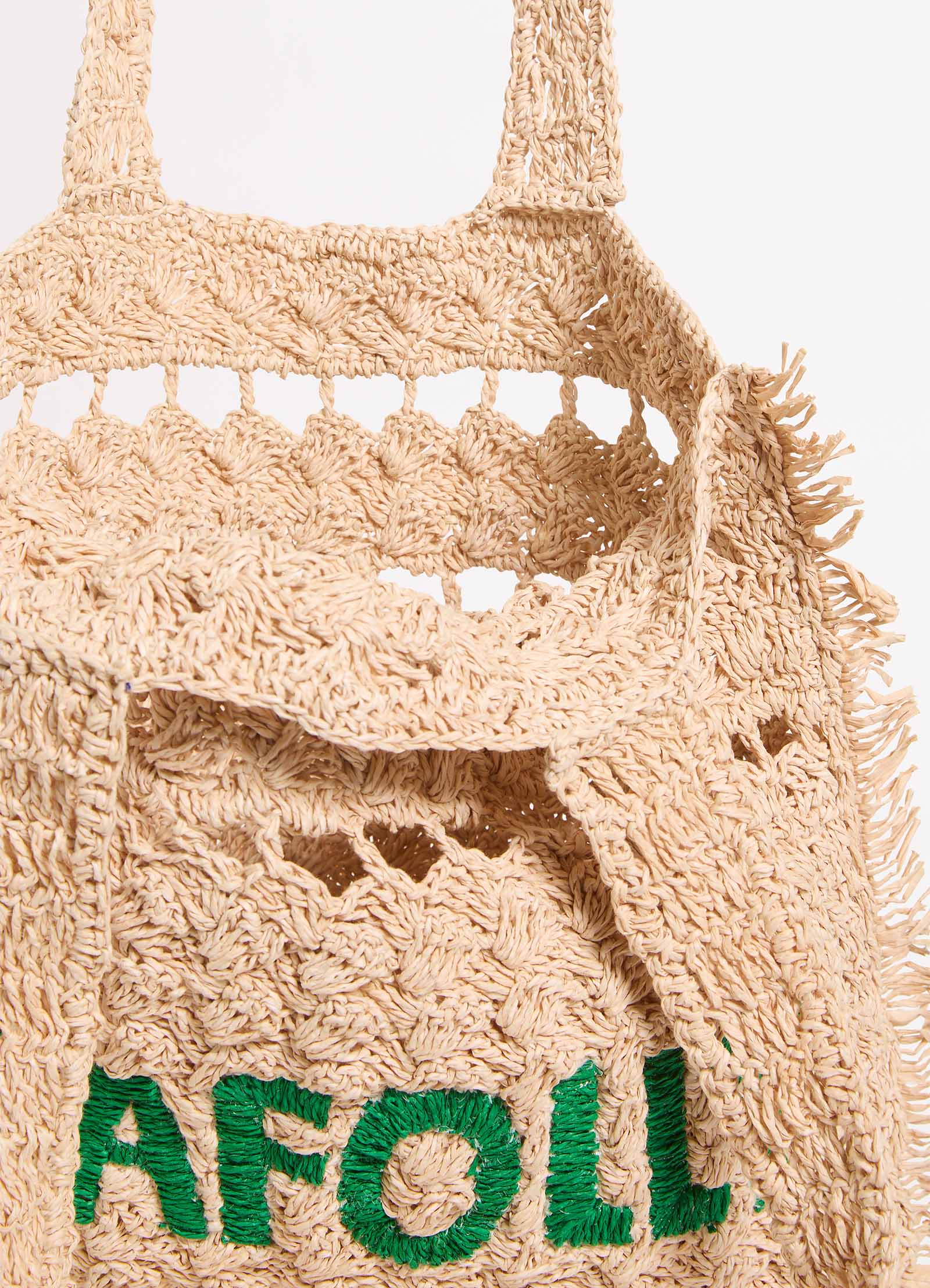 Logo Woven Tote - Natural - Natural view 4