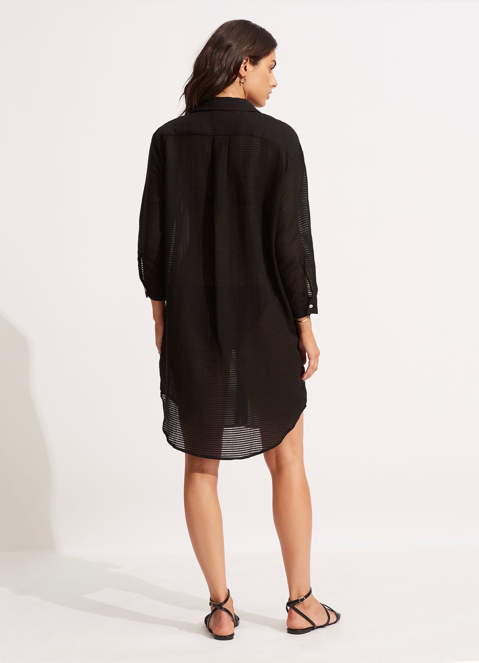Longshore Cover Up - Black - Black view 4