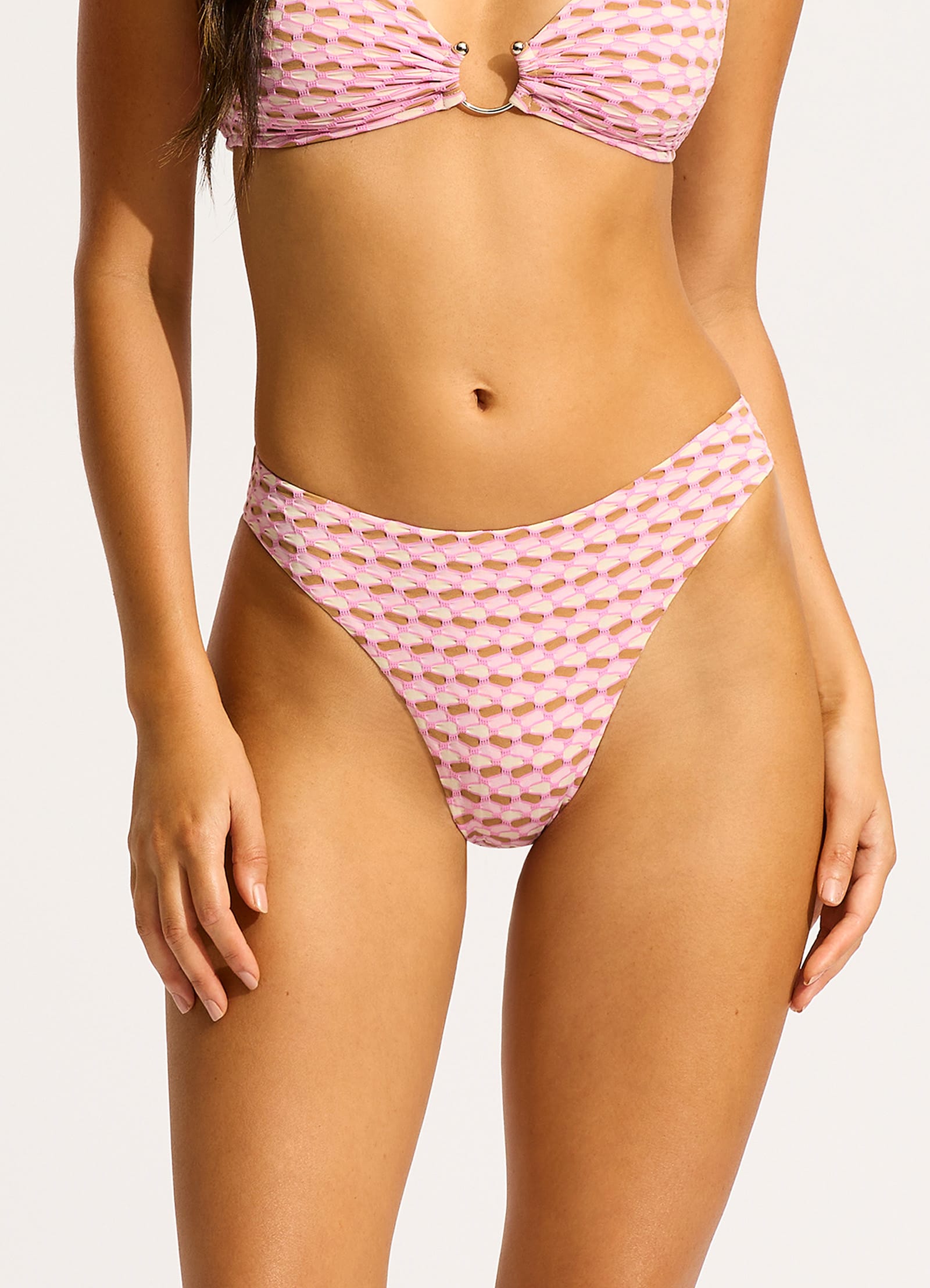 Mala High Leg Bikini Bottom - Blossom - Blossom view 2