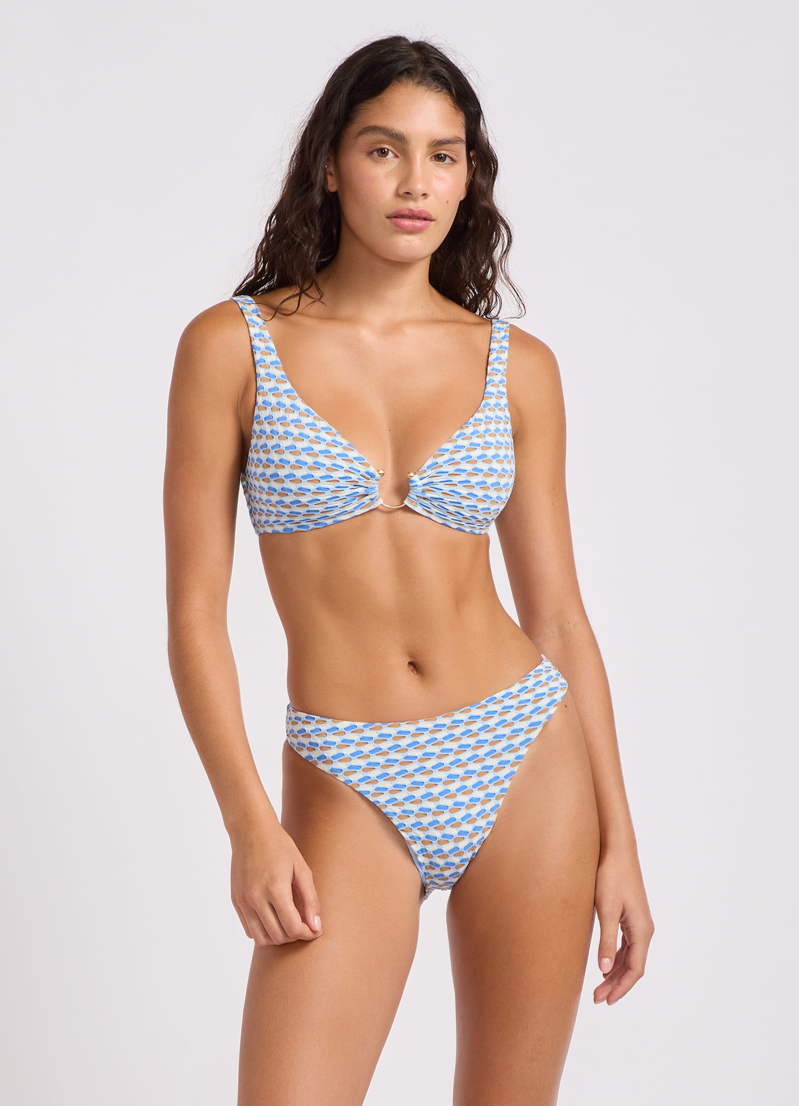 Mala Triangle Bikini Top - Powder Blue