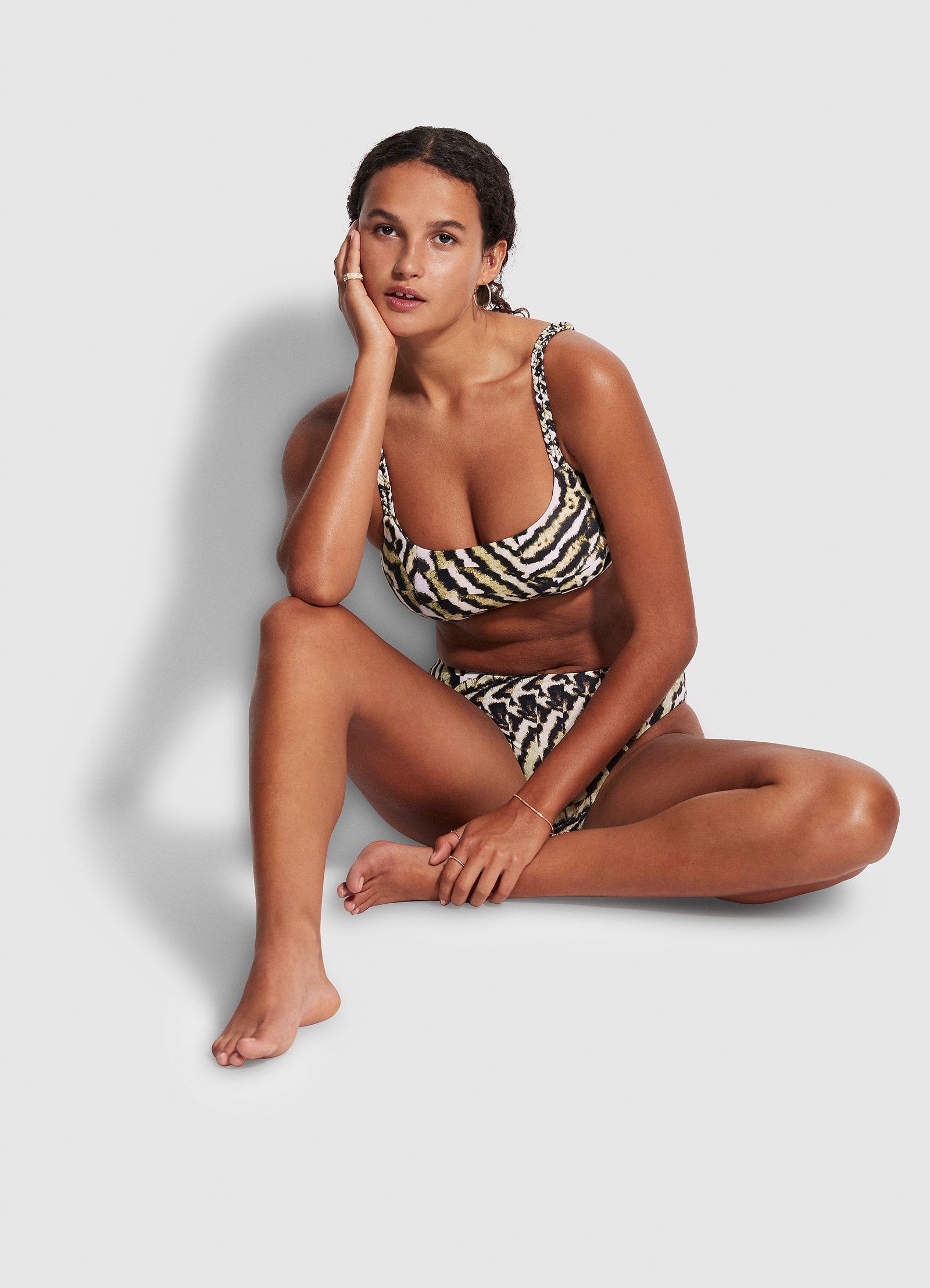 Mandalay C/D Tank Bikini Top - Olive Oil - Olive Oil