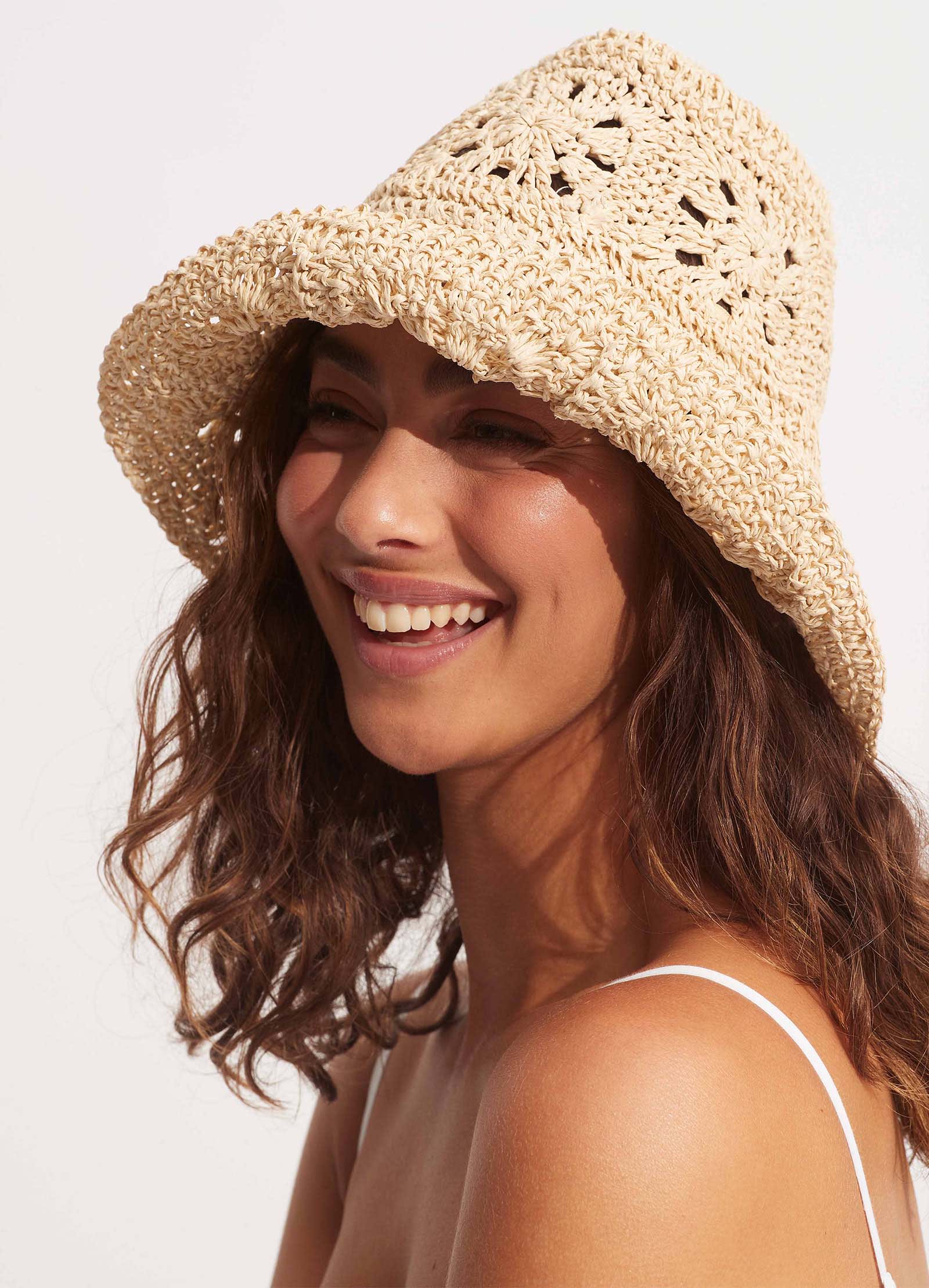 Mandalay Crochet Hat - Natural - Natural