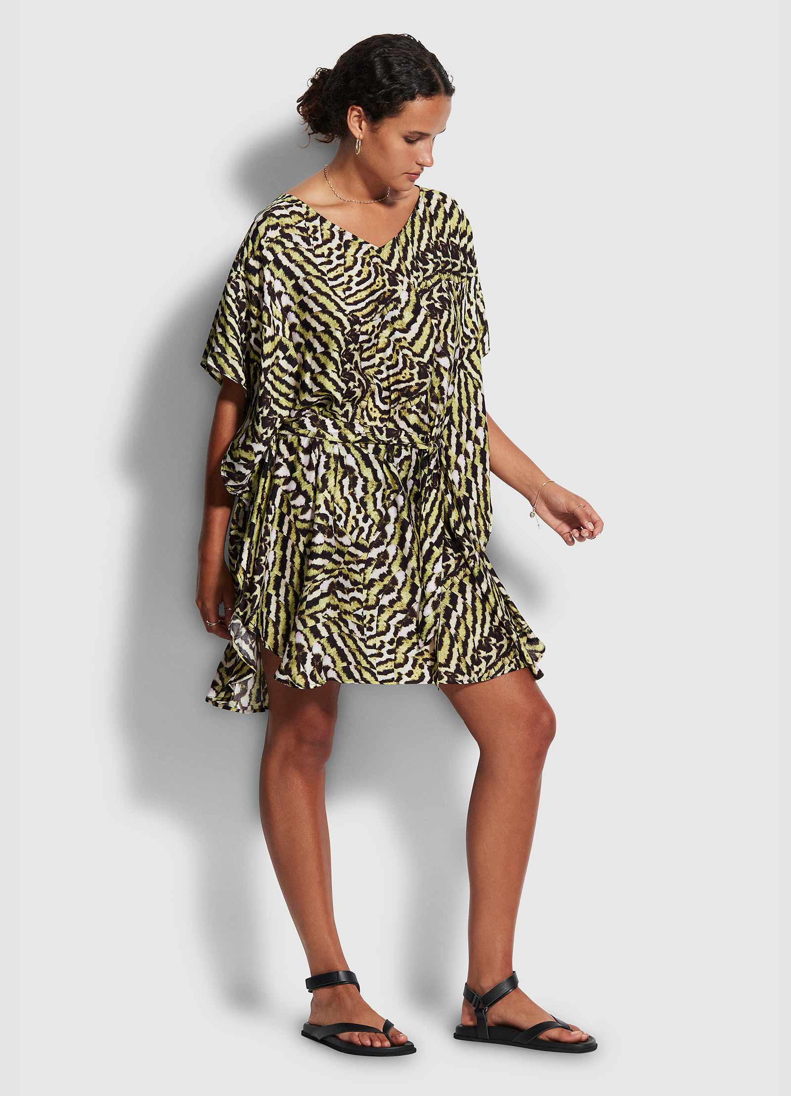 Mandalay Kaftan - Olive Oil - Olive Oil view 3