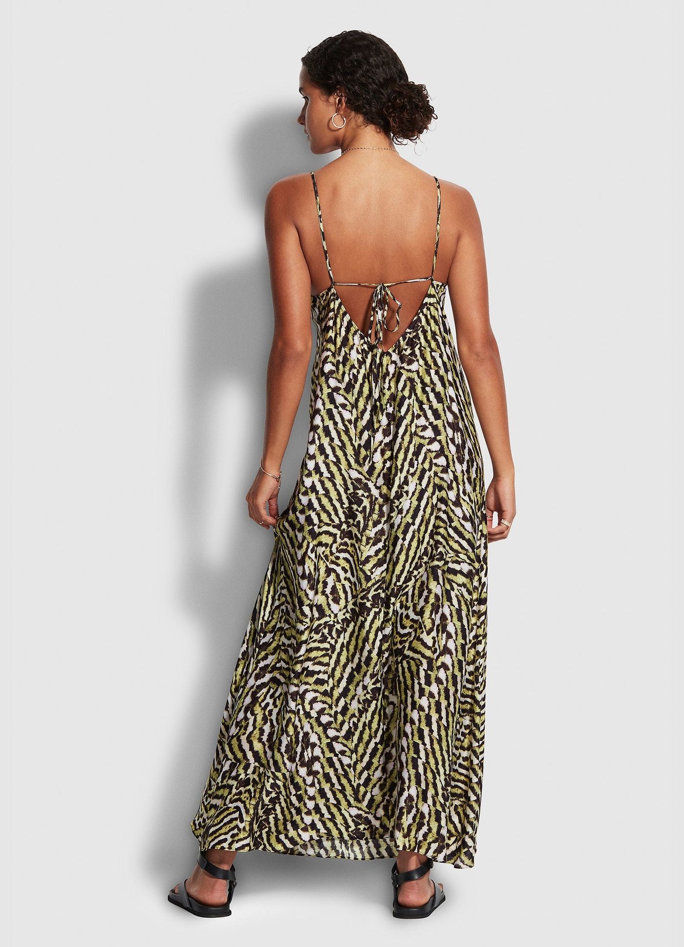 Mandalay Slip Dress  - Olive Oil - Olive Oil view 3