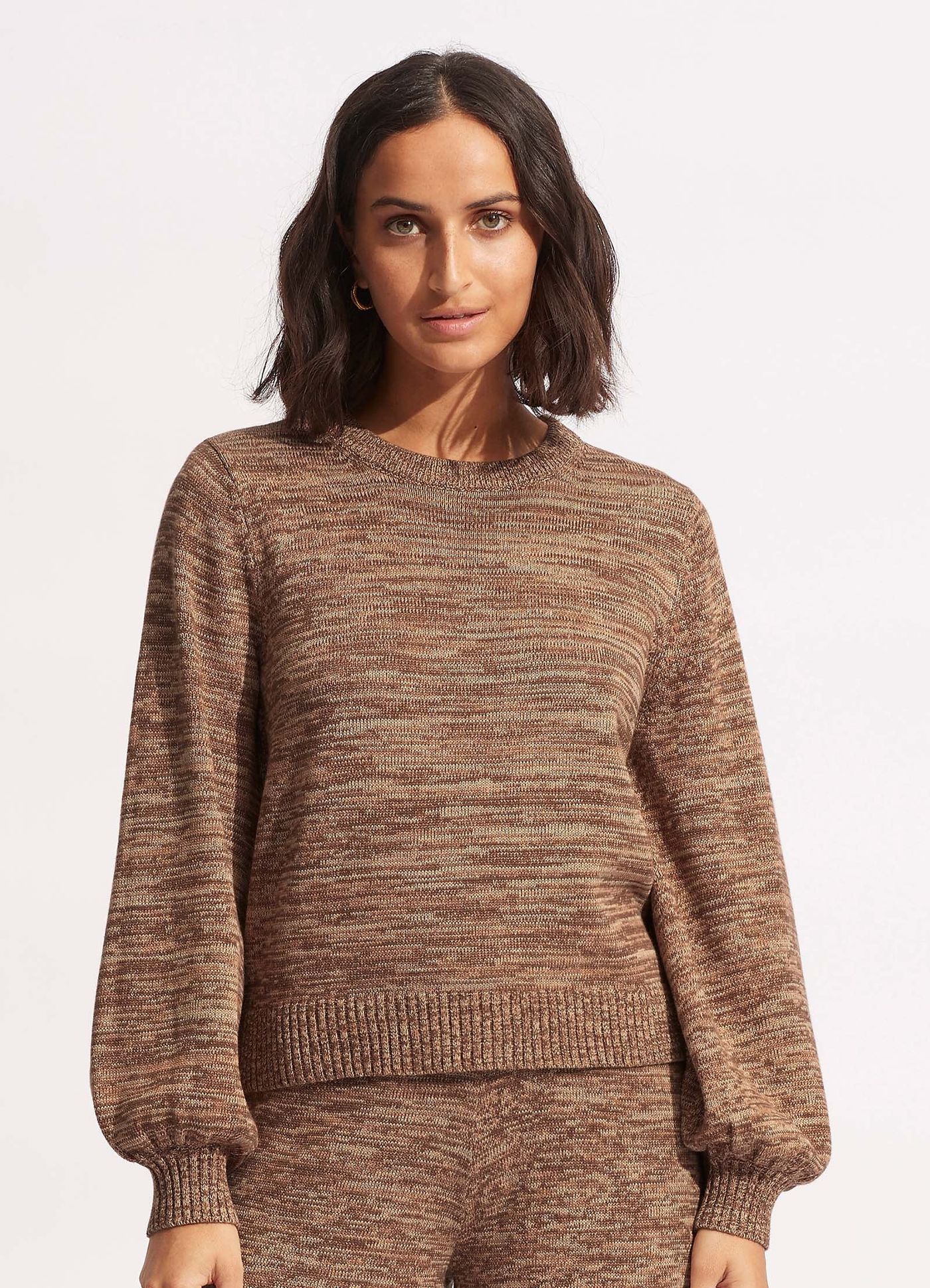 Maple Knit Jumper - Sepia - Sepia view 3