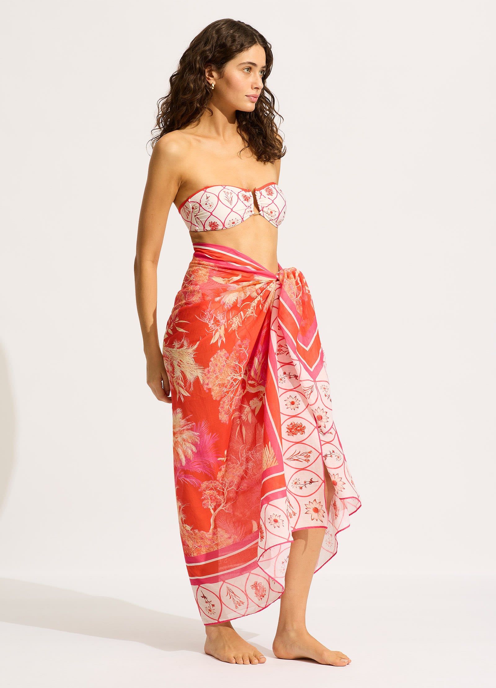 Marbella Sarong - Flame - Flame view 2