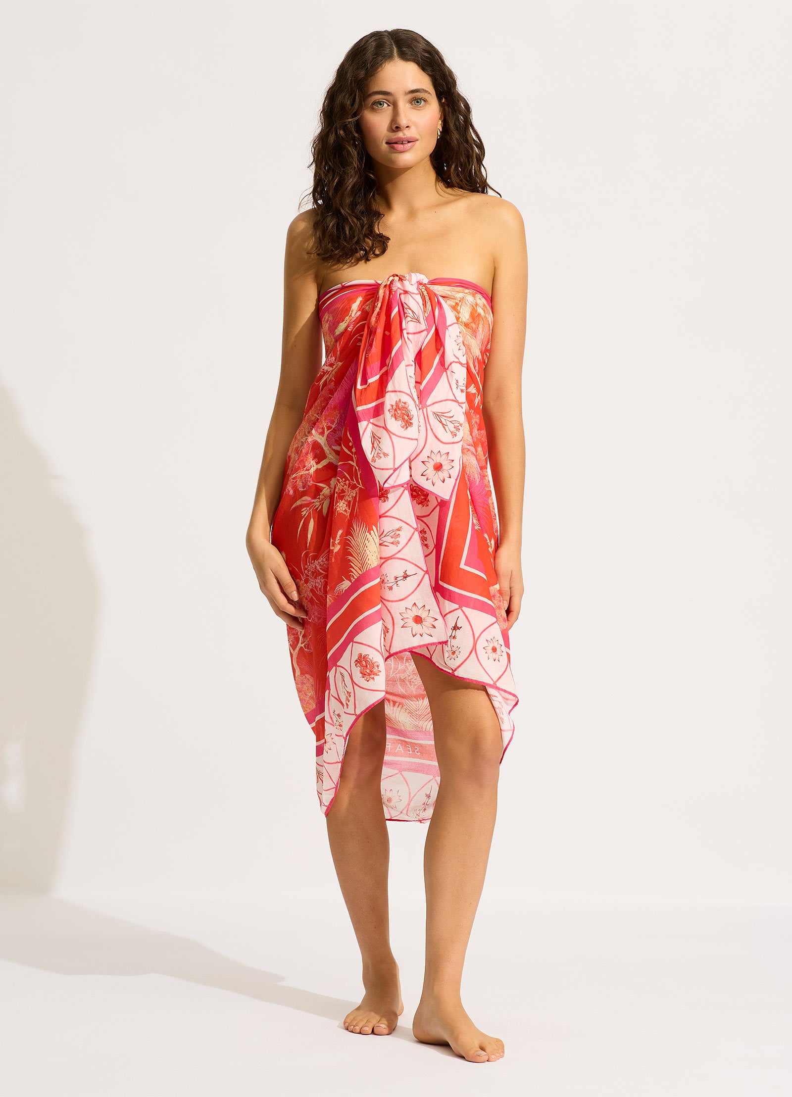 Marbella Sarong - Flame - Flame view 6