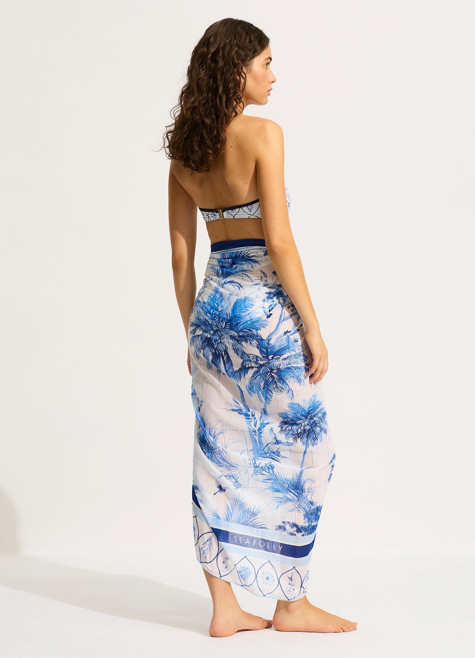 Marbella Sarong - White - White view 3