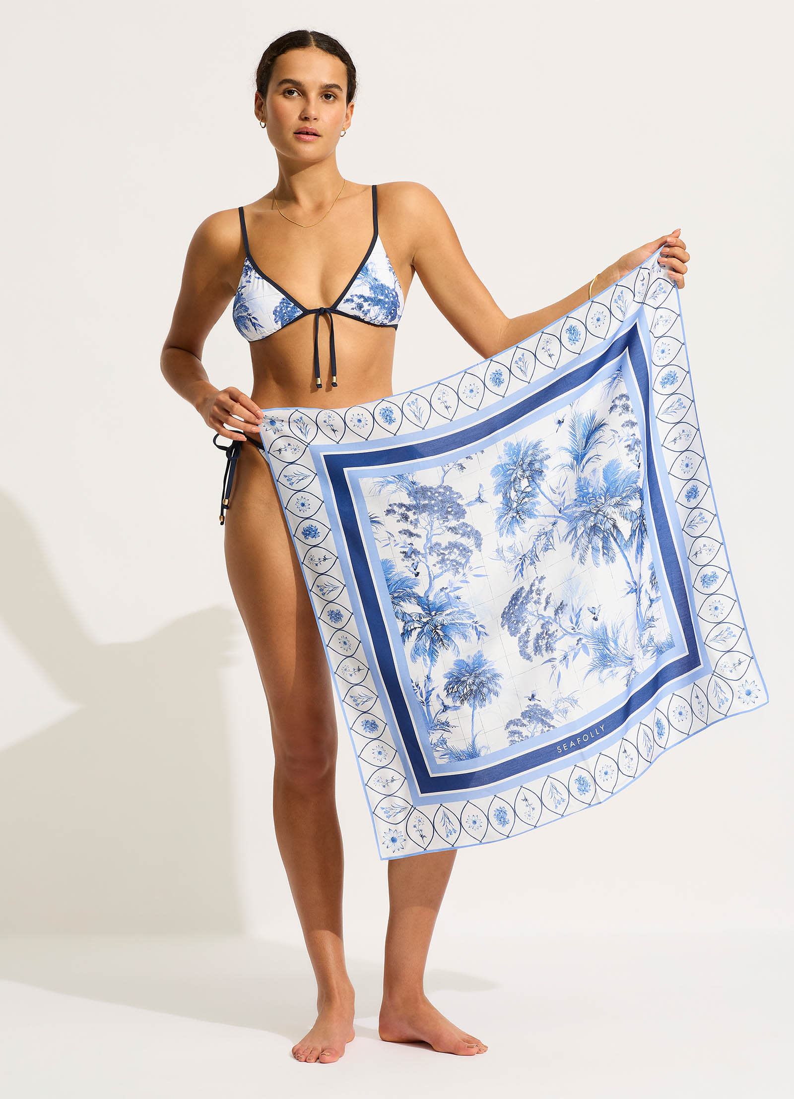 Marbella Scarf - White - White view 5
