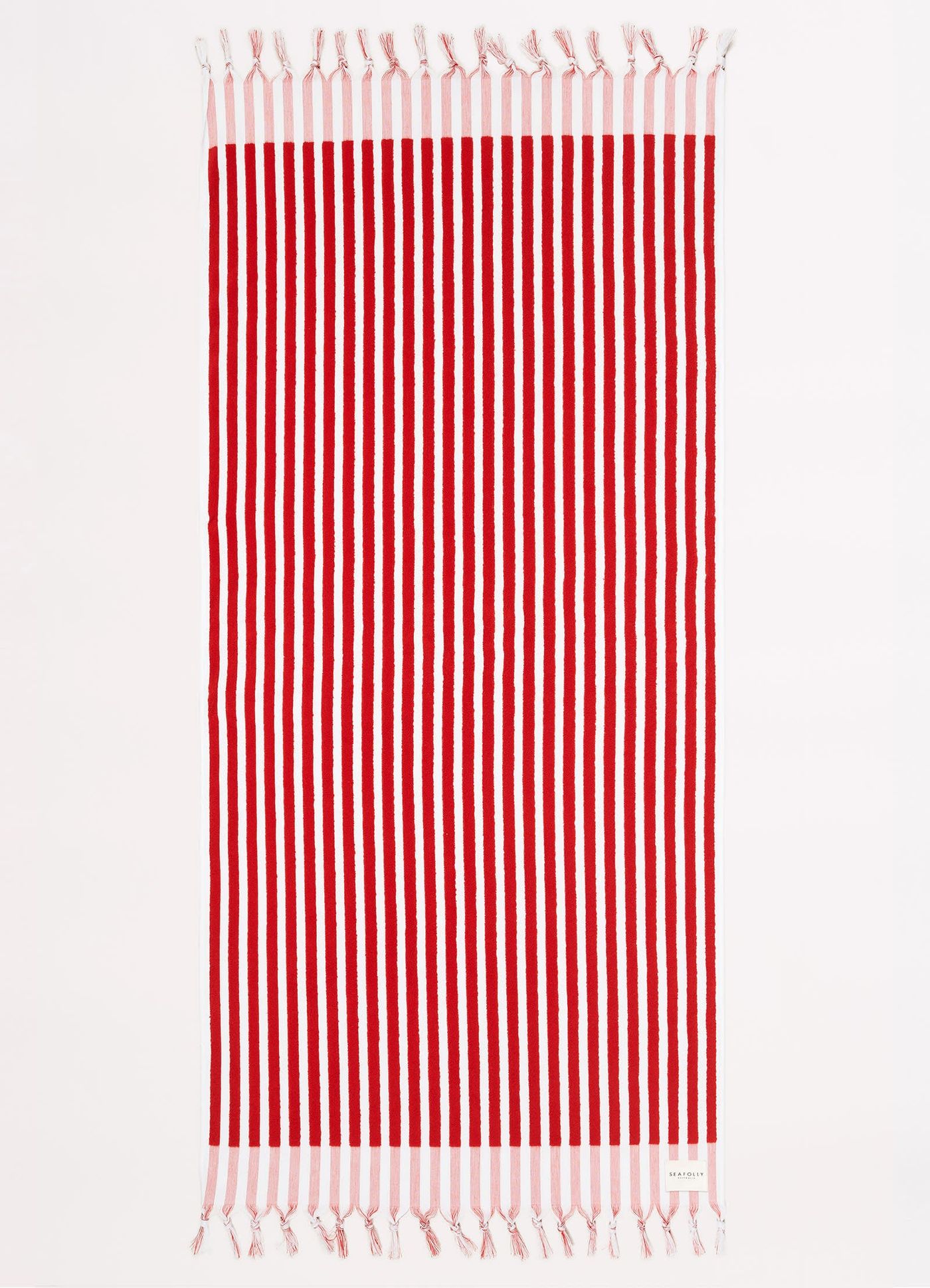 Marina Stripe Towel - Chilli - Chilli view 2