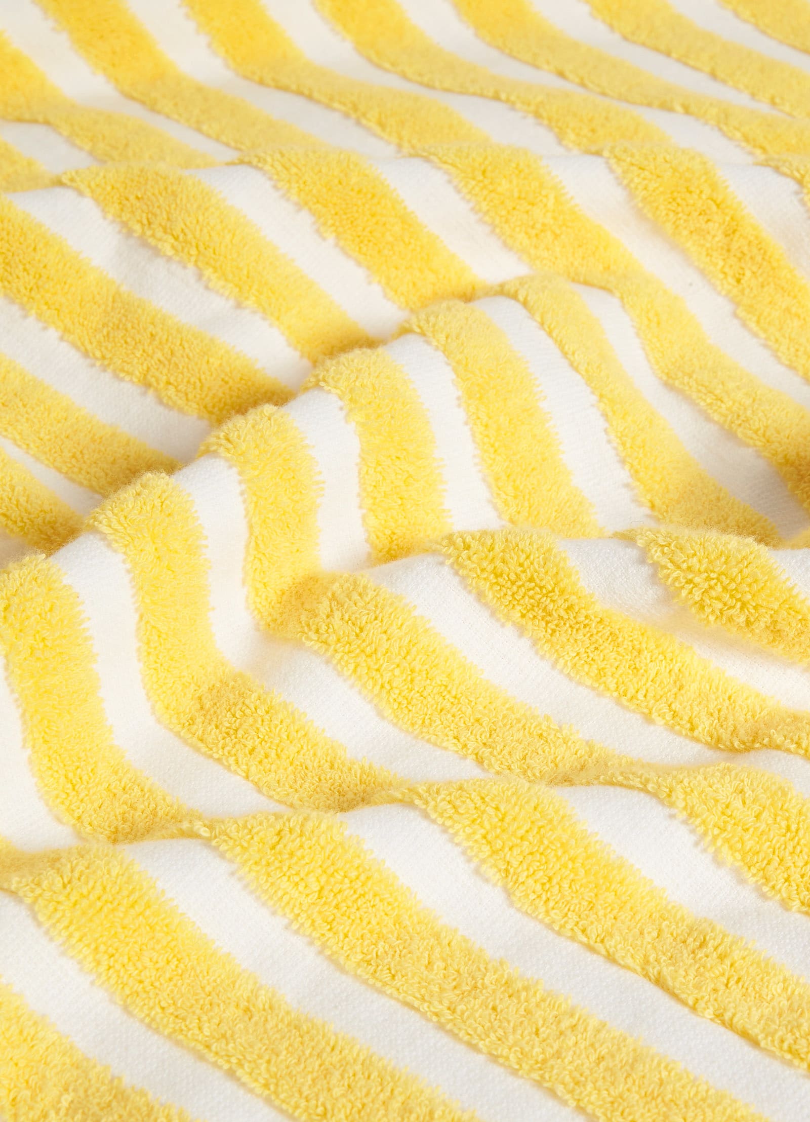Marina Stripe Towel - Lemon - Lemon view 4