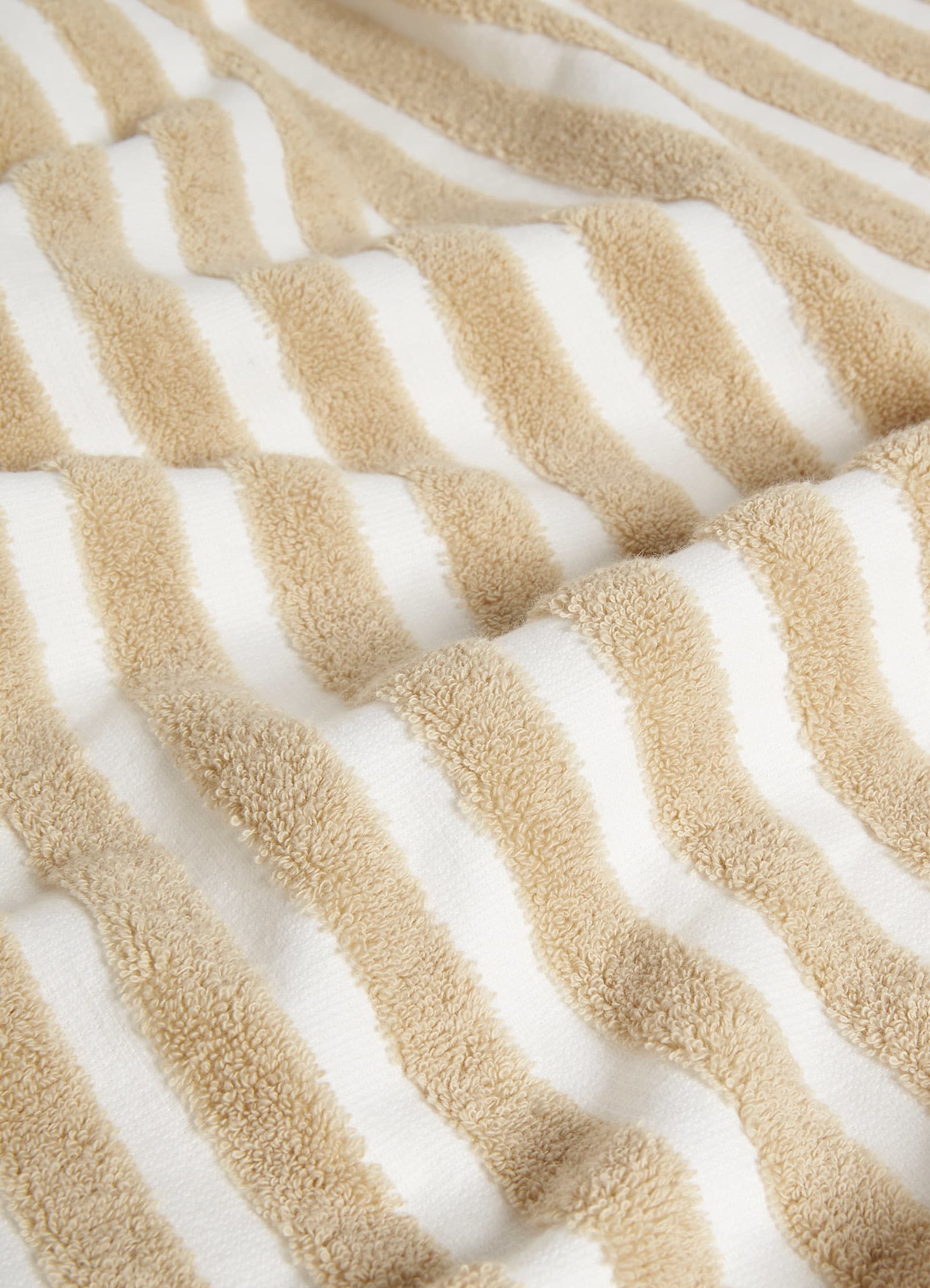 Marina Stripe Towel - Natural - Natural view 4