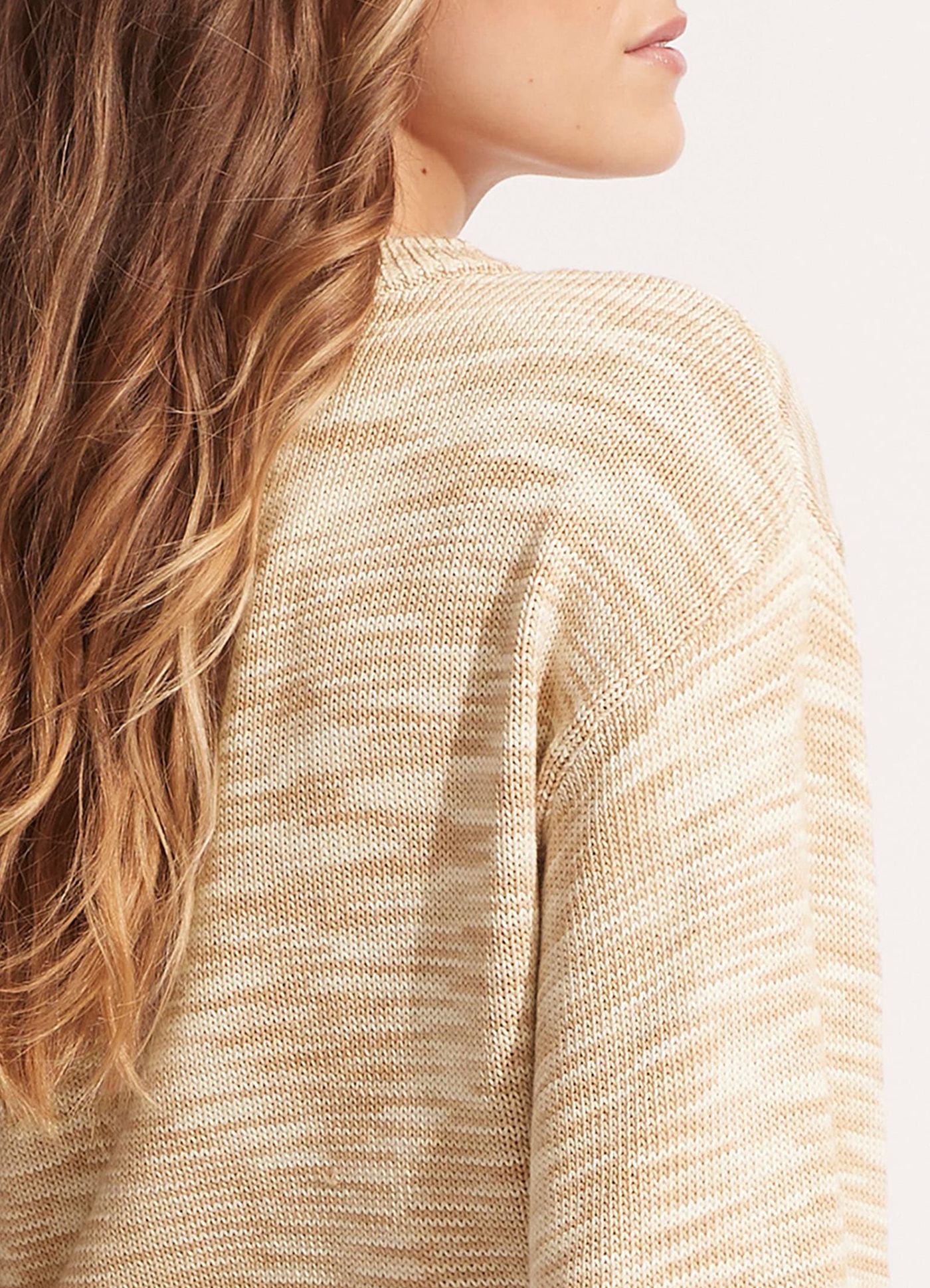 Marl Knit Jumper - Sand - Sand view 6