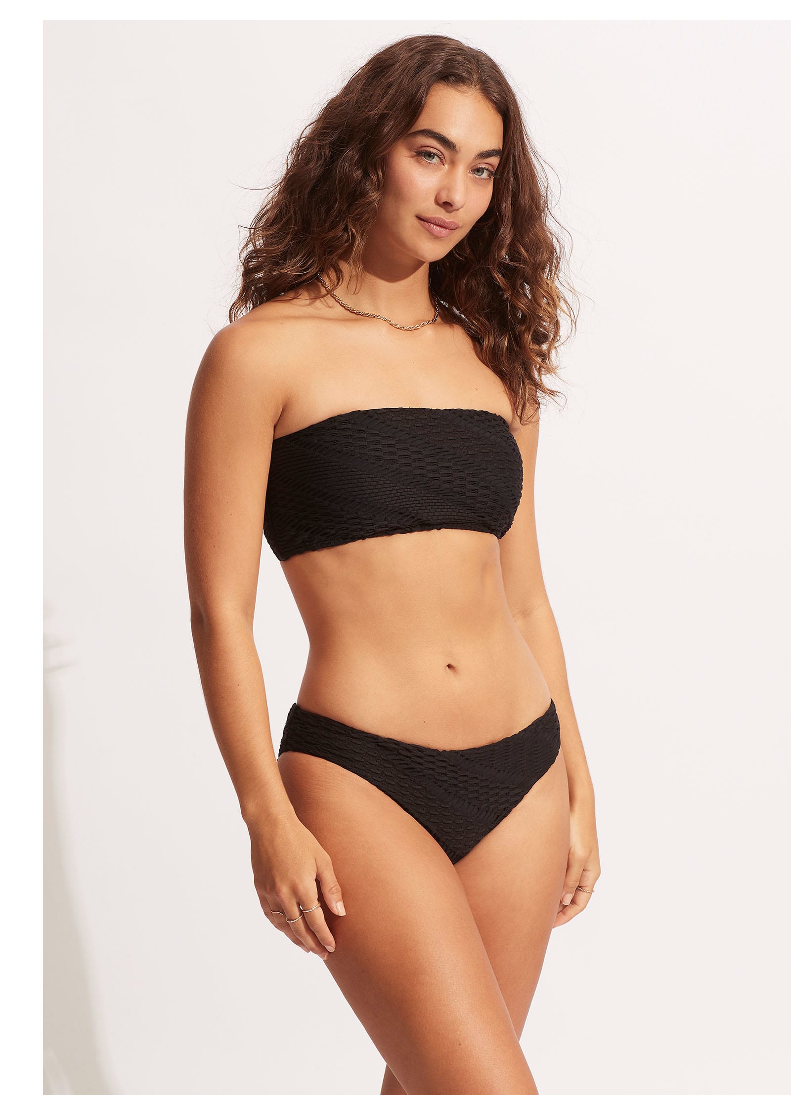 Marrakesh Hipster Bikini Bottom - Black - Black view 3