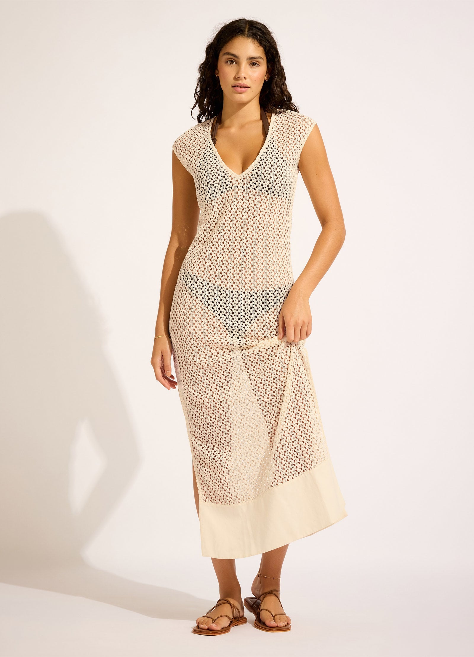 Maxi Tank Dress - Ecru view 2