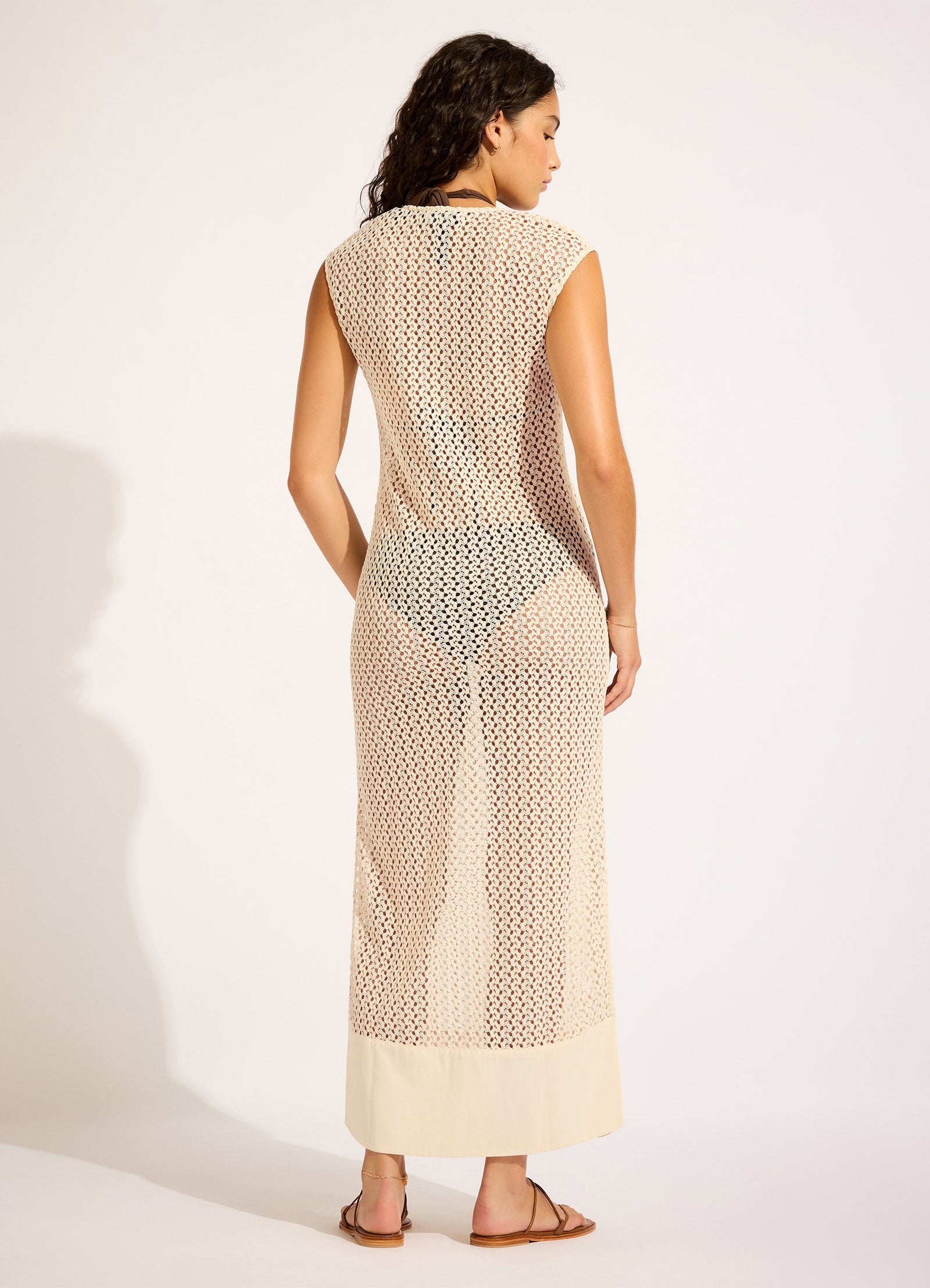 Maxi Tank Dress - Ecru view 4
