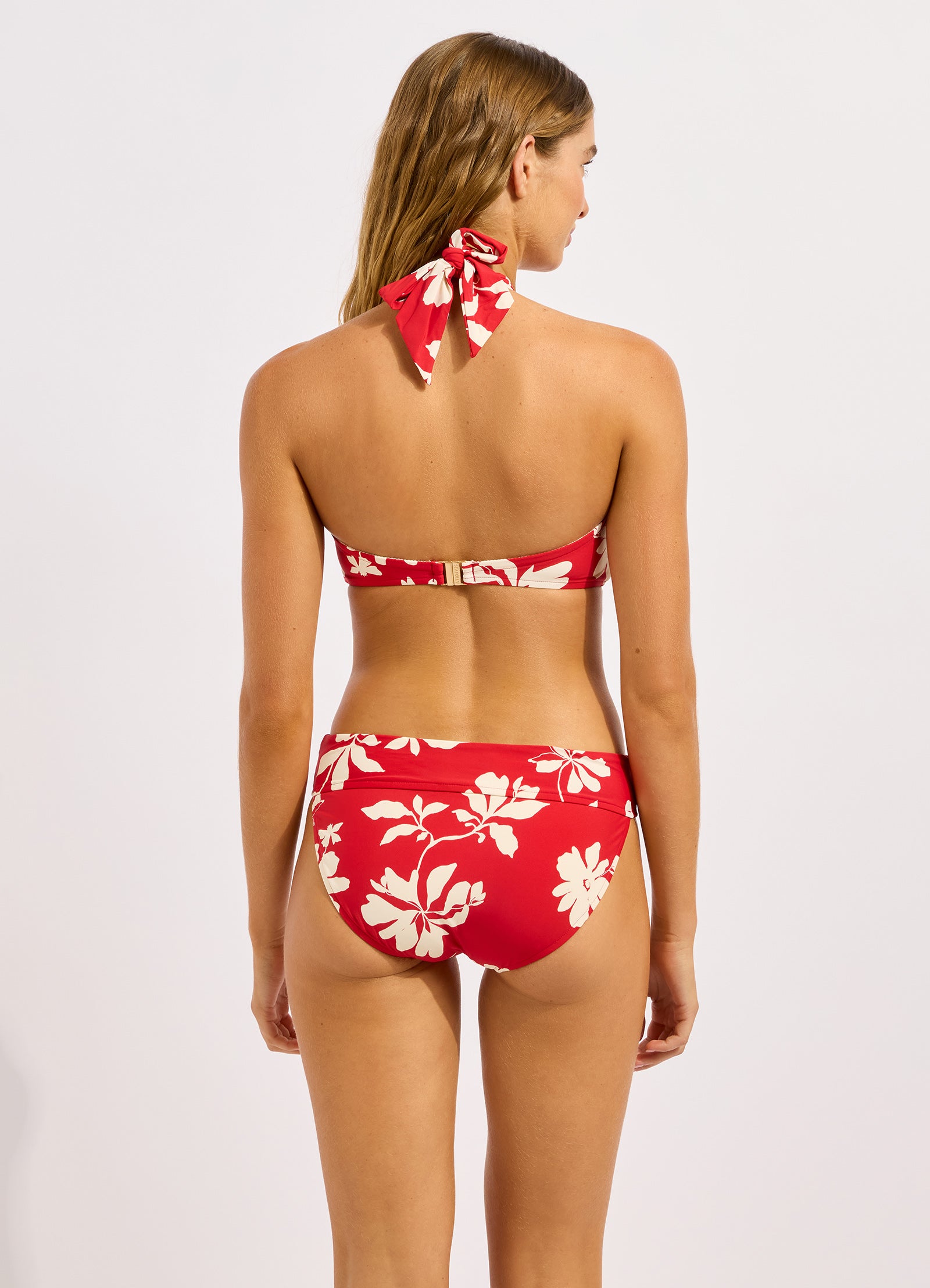 Mayflower Twist Band Mini Hipster Bikini Bottom - Cosmo Red view 4