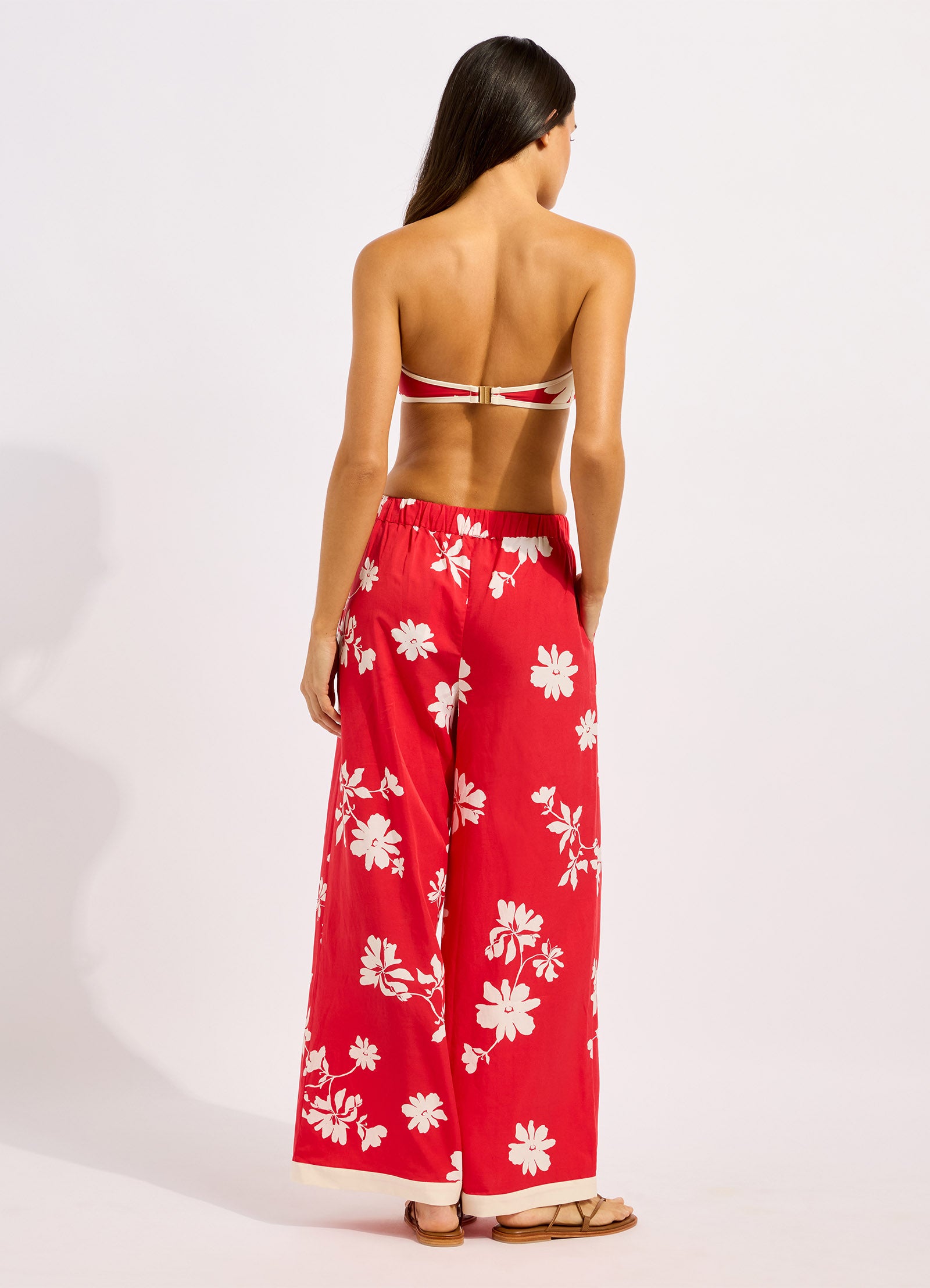 Mayflower Wide Leg Pant - Cosmo Red view 4